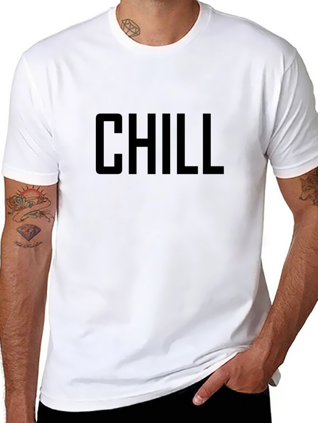 Chill Black T-Shirt - Relaxed & Stylish