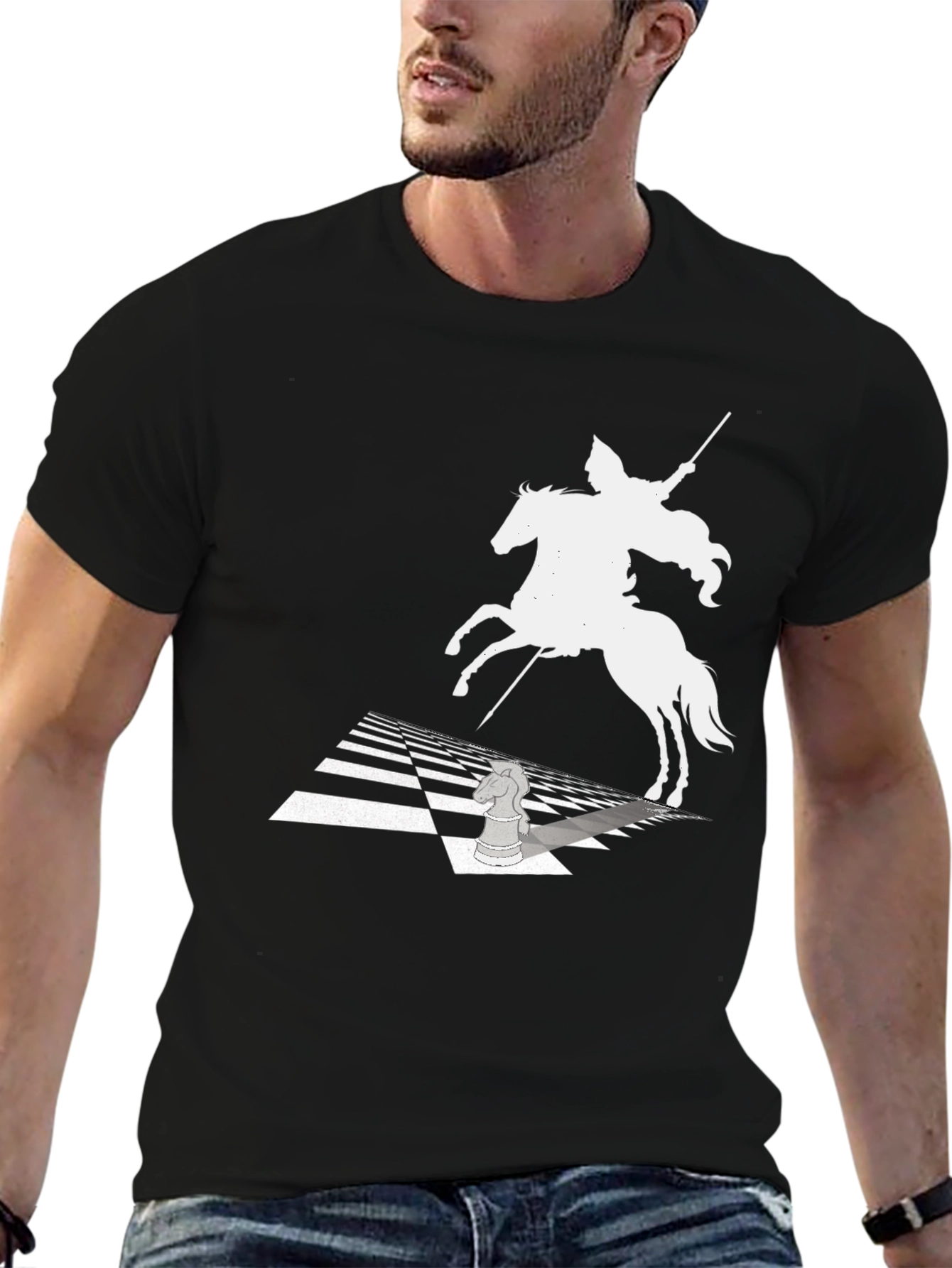 Chess Knight T-Shirt - Ride to Victory!