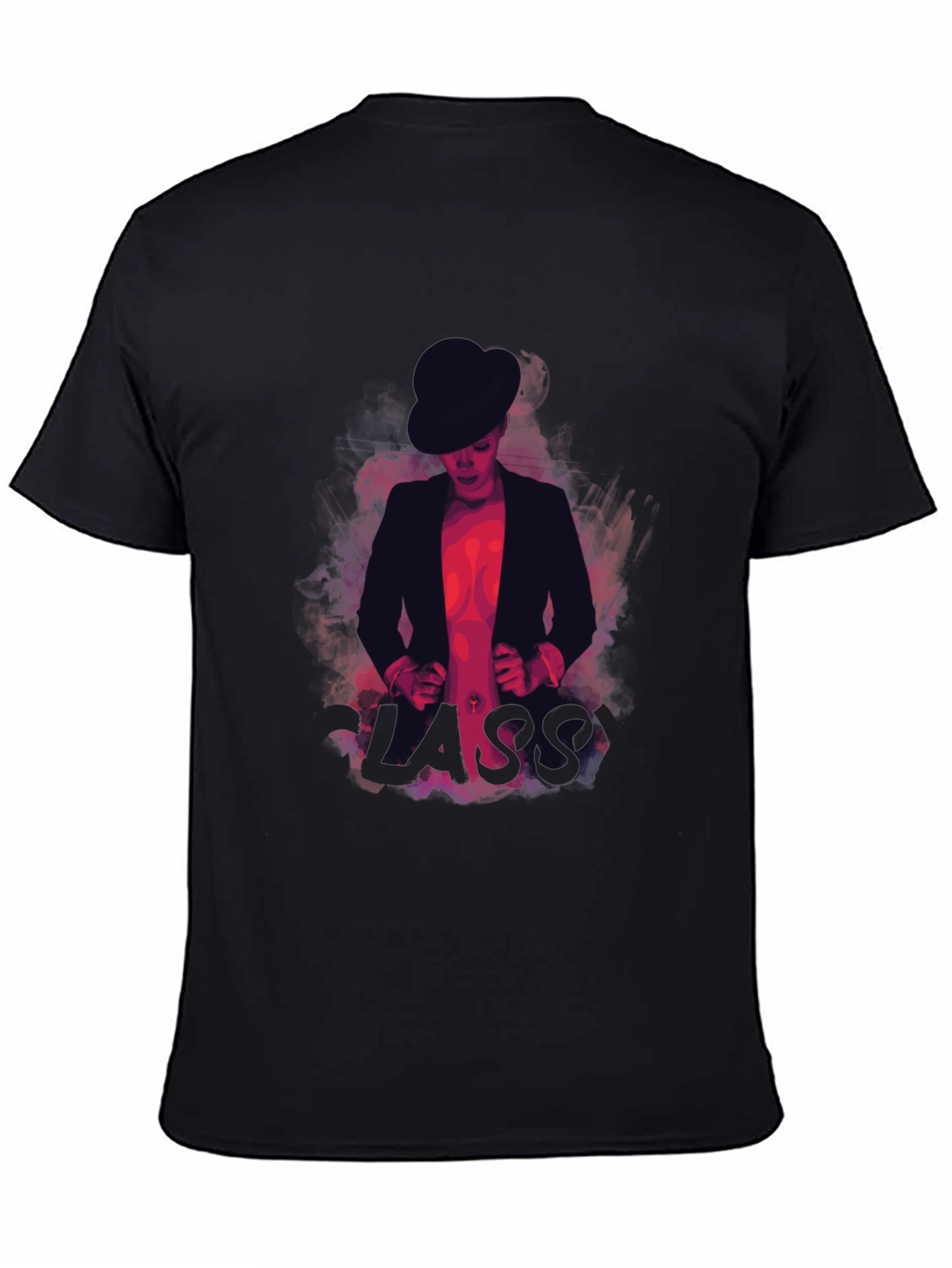 Classy Mans Graphic T-Shirt - Black