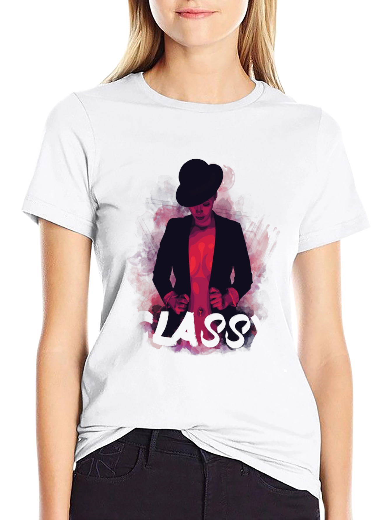 Classy Mans Graphic T-Shirt - Black