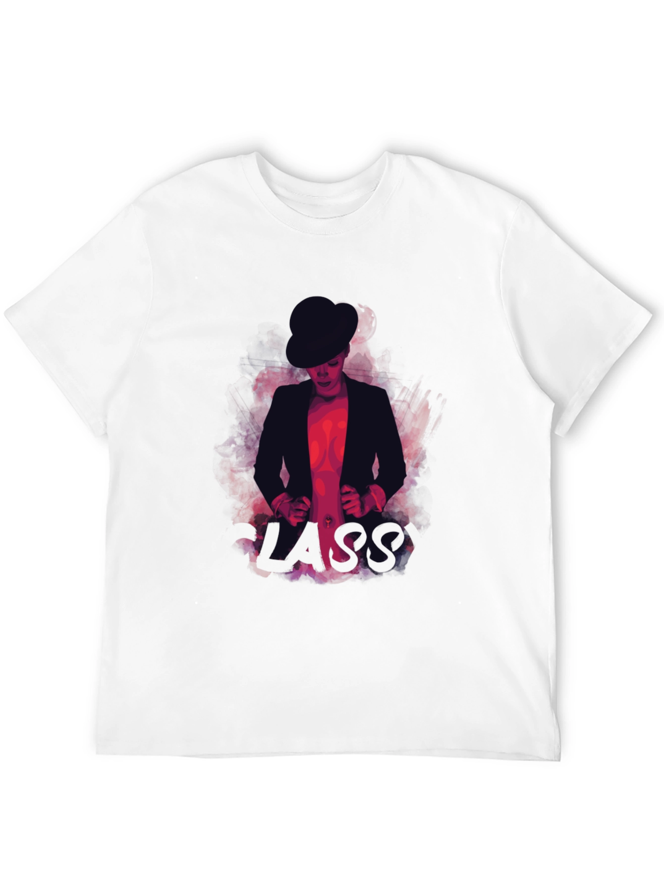Classy Mans Graphic T-Shirt - Black
