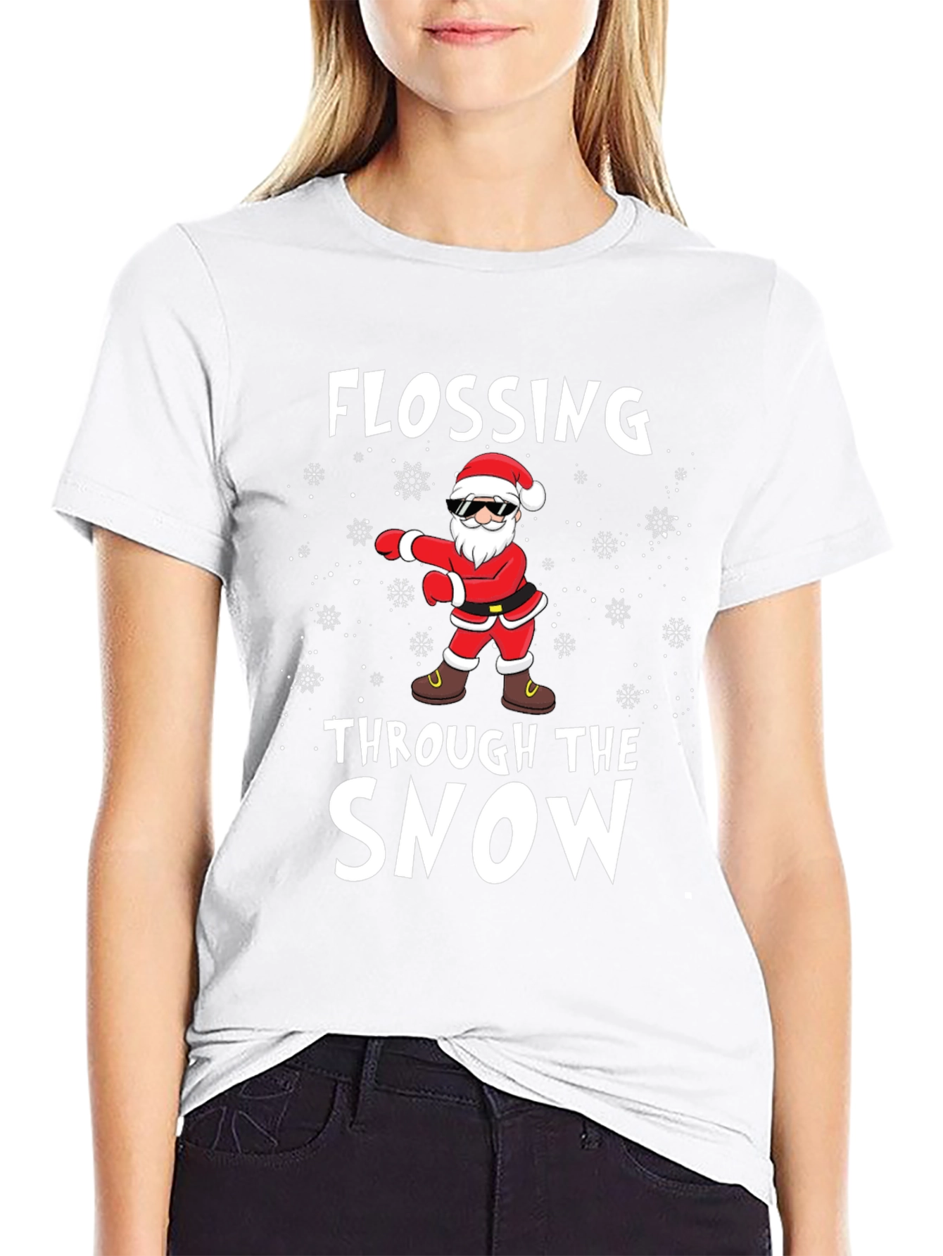 Flossing Santa T-Shirt - Holiday Fun