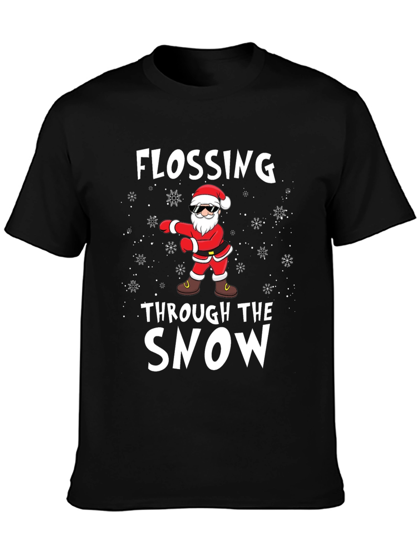 Flossing Santa T-Shirt - Holiday Fun
