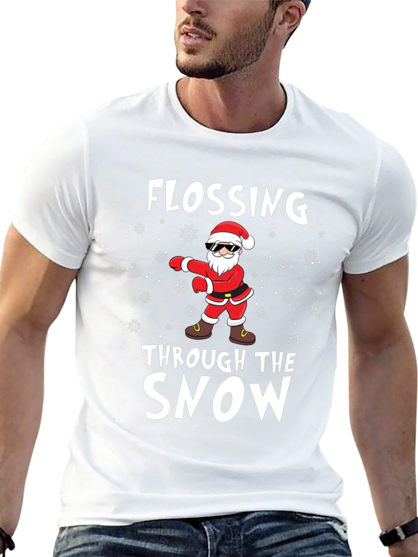 Flossing Santa T-Shirt - Holiday Fun
