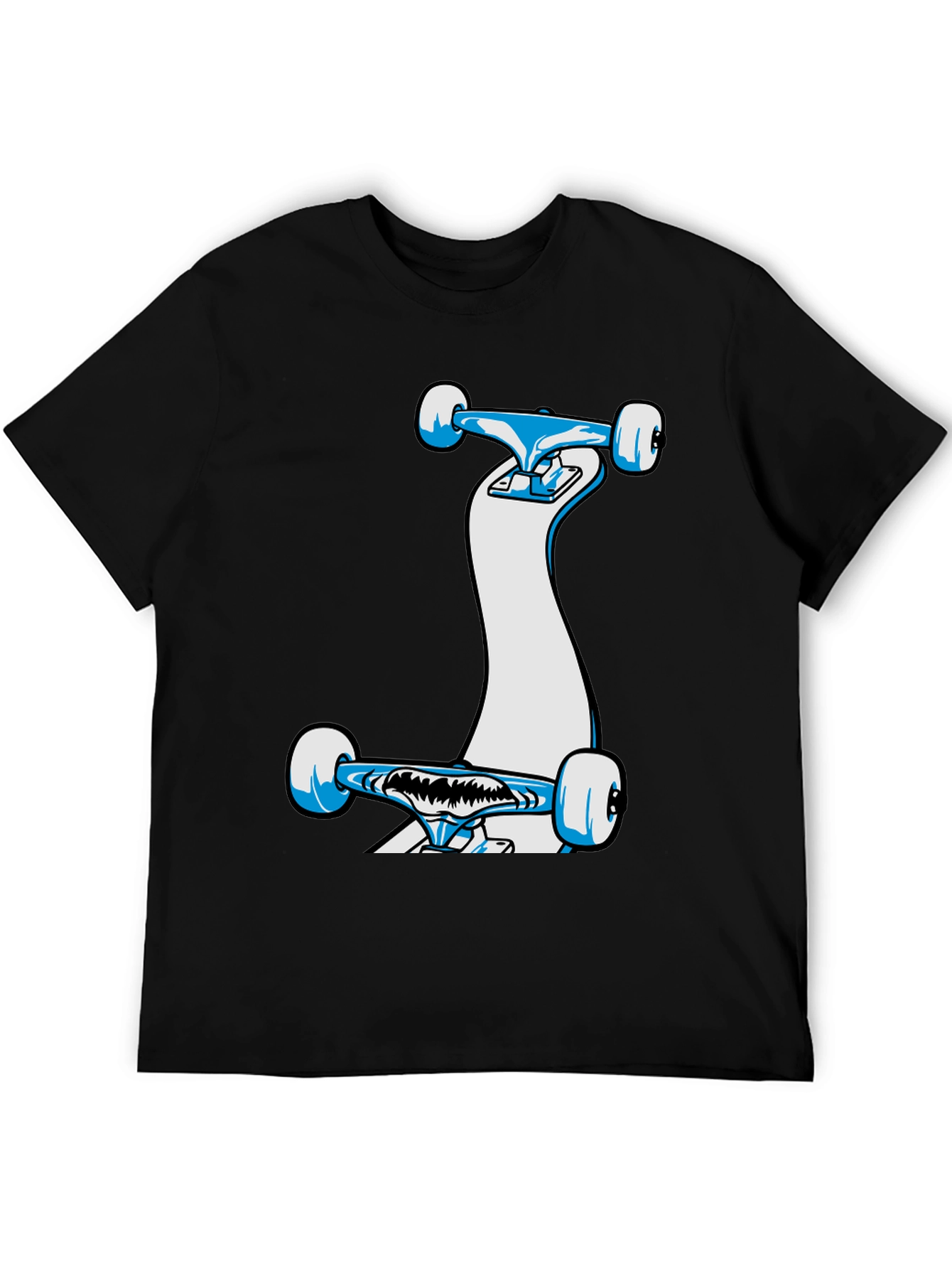 Skateboard Graphic Black T-Shirt