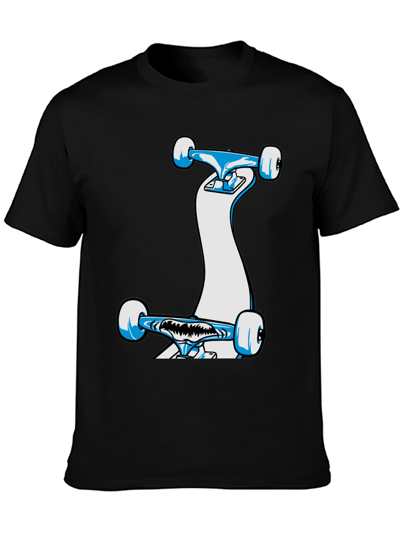 Skateboard Graphic Black T-Shirt