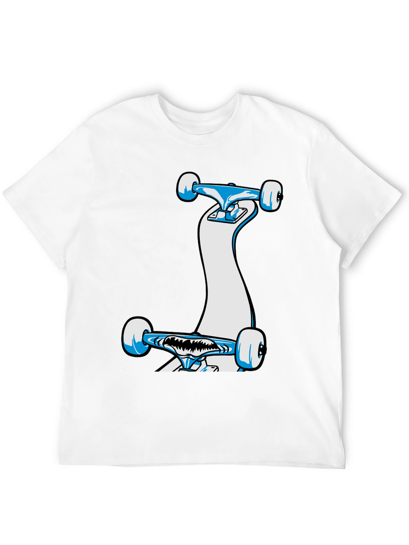 Skateboard Graphic Black T-Shirt