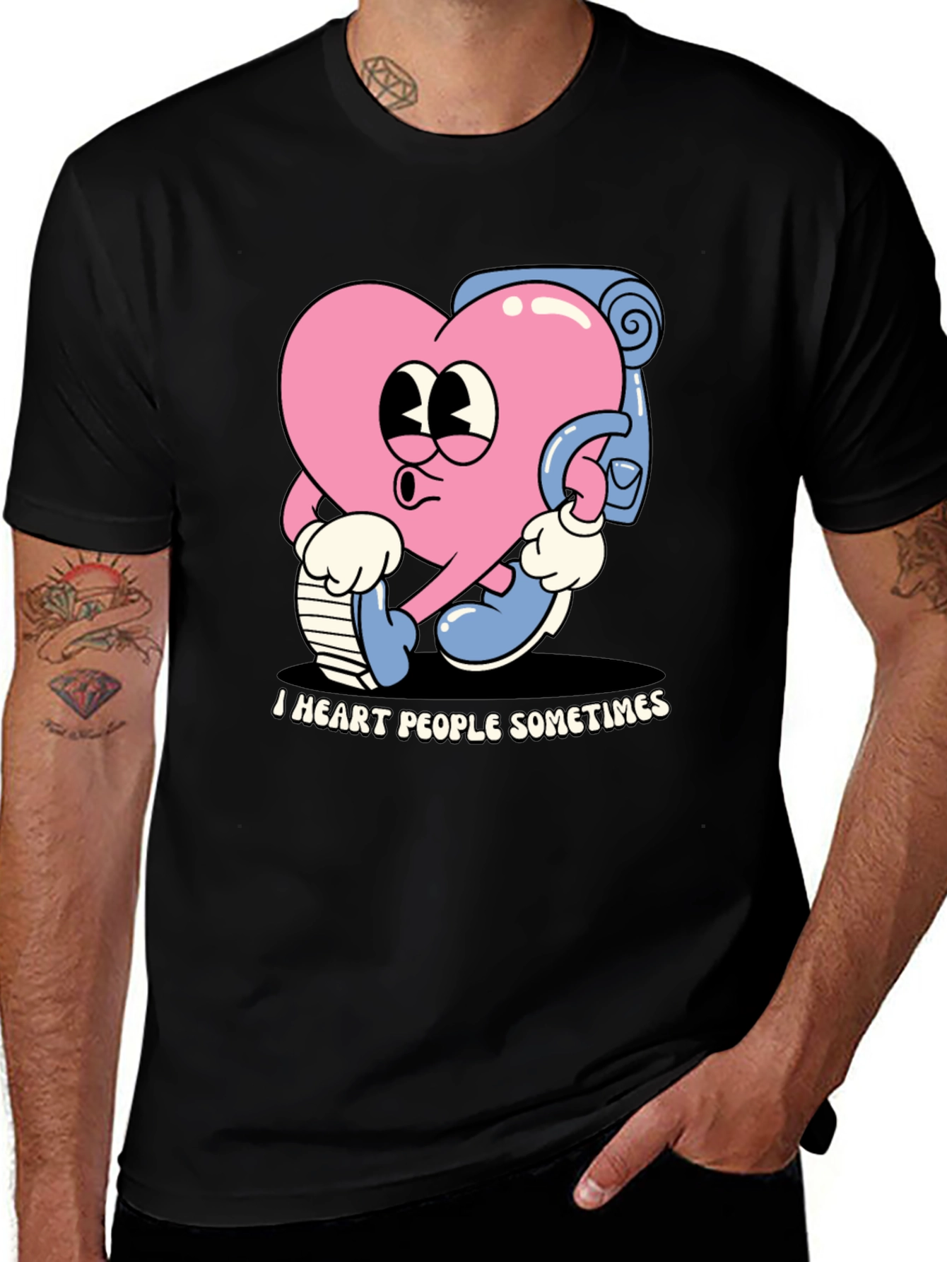 I Heart People Sometimes Graphic Tee