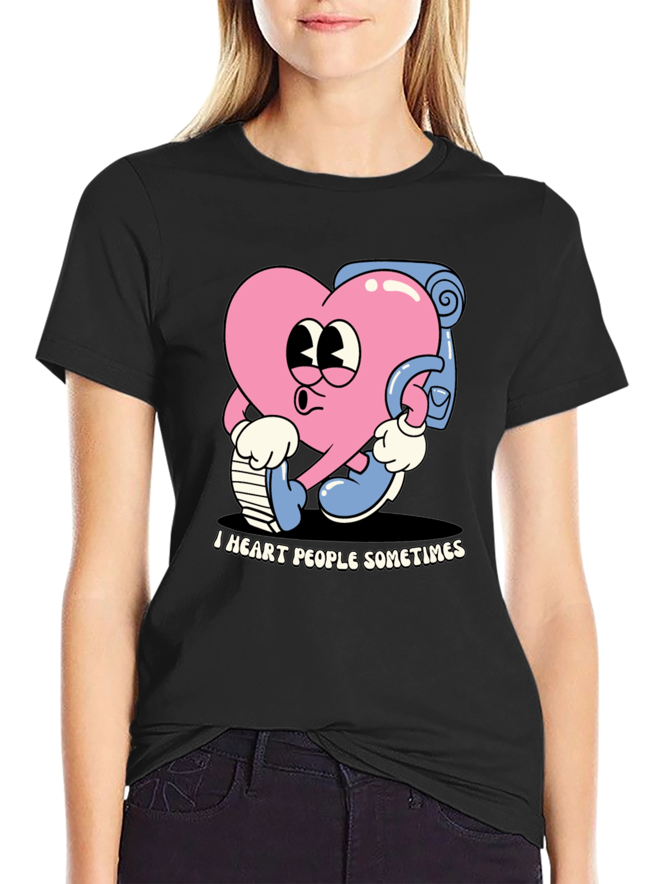 I Heart People Sometimes Graphic Tee