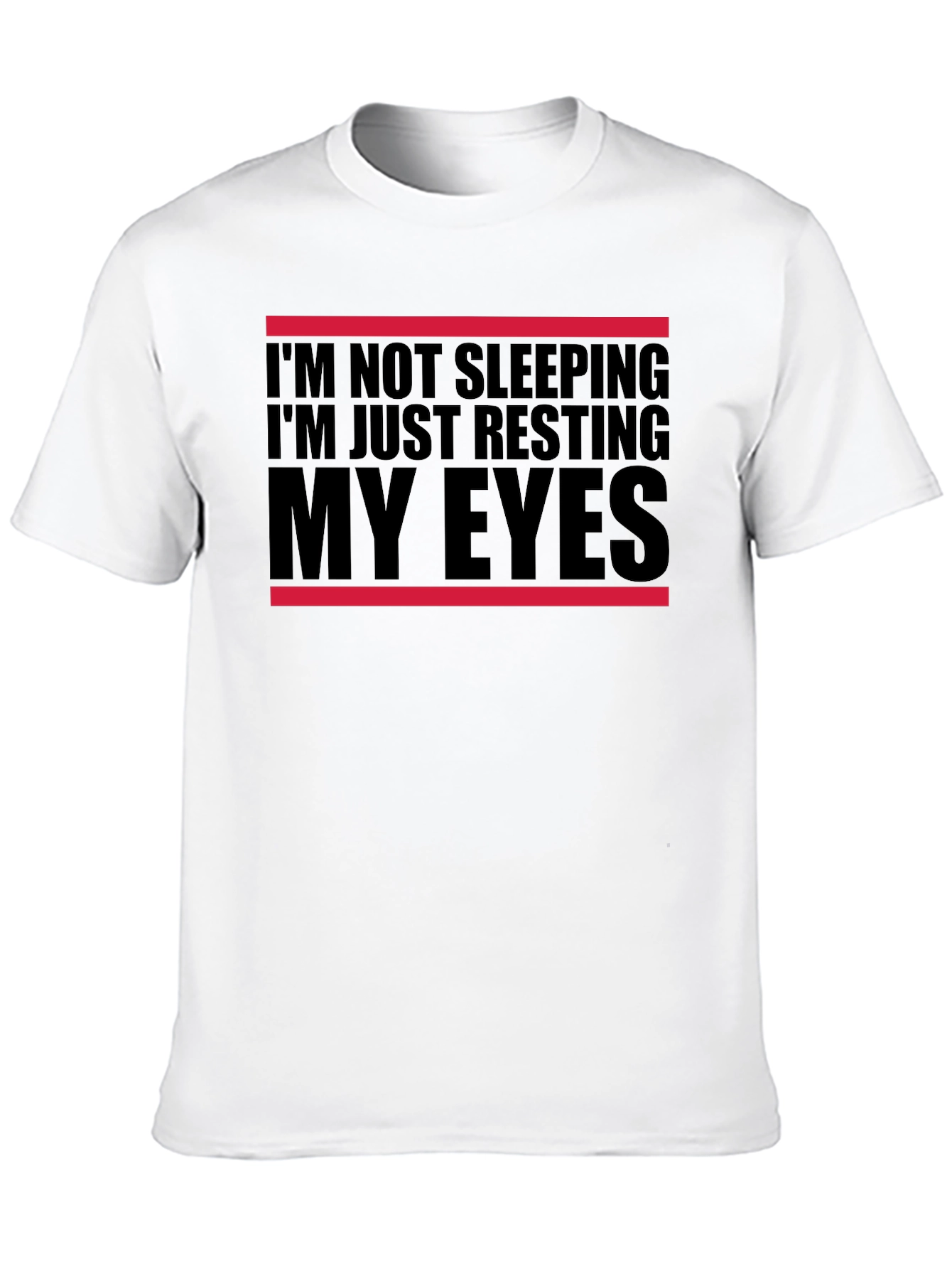 Resting My Eyes Funny T-Shirt - Black