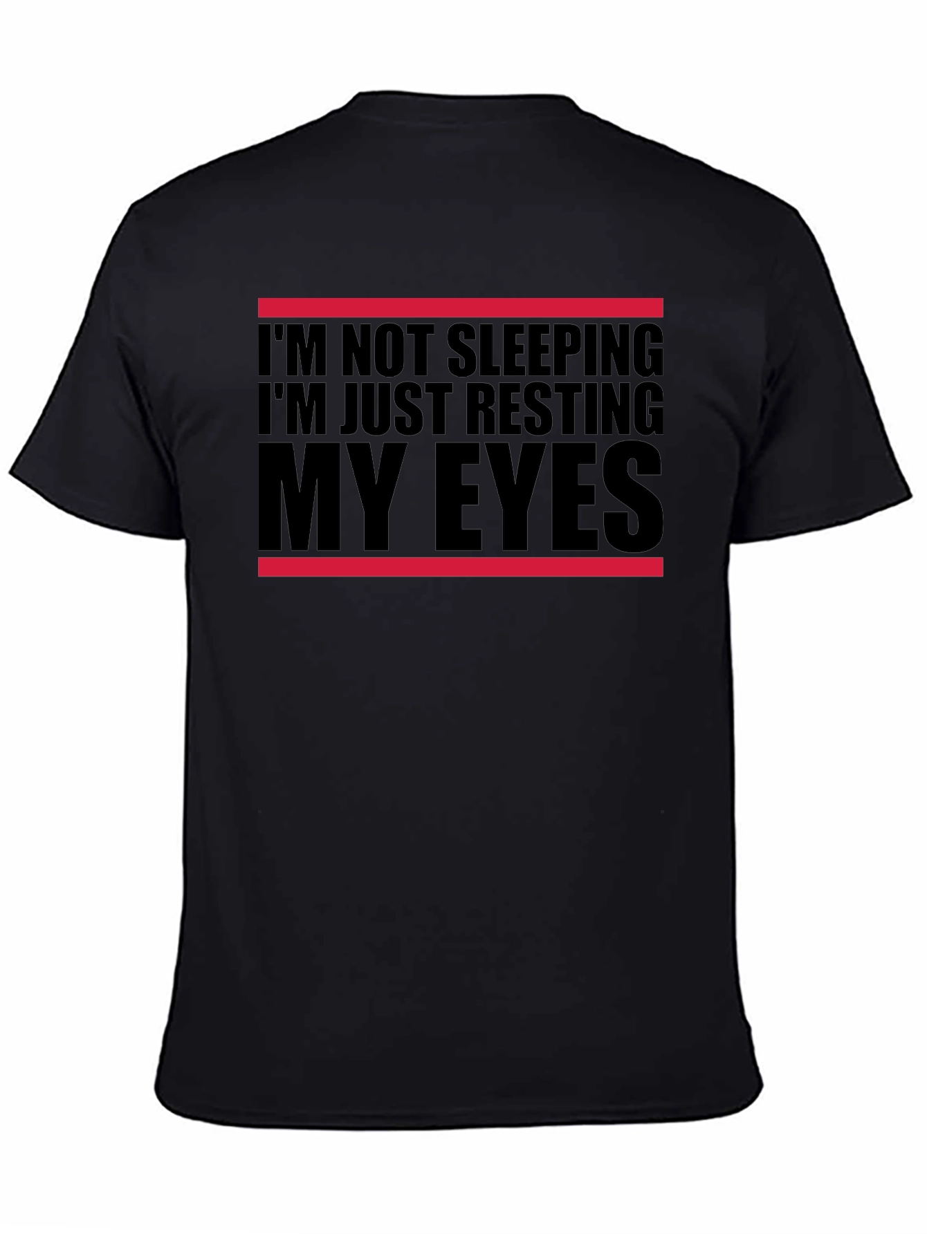 Resting My Eyes Funny T-Shirt - Black