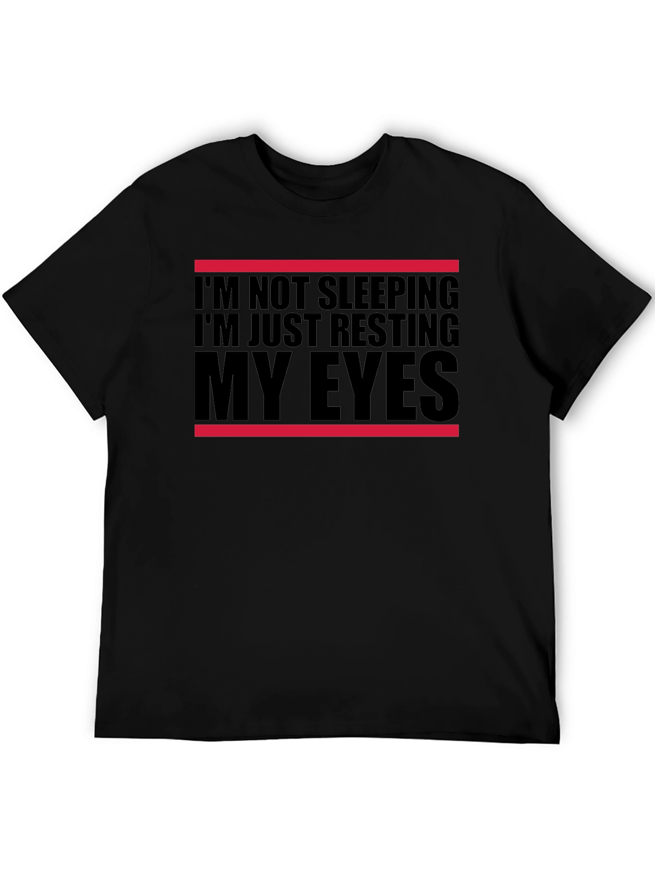 Resting My Eyes Funny T-Shirt - Black