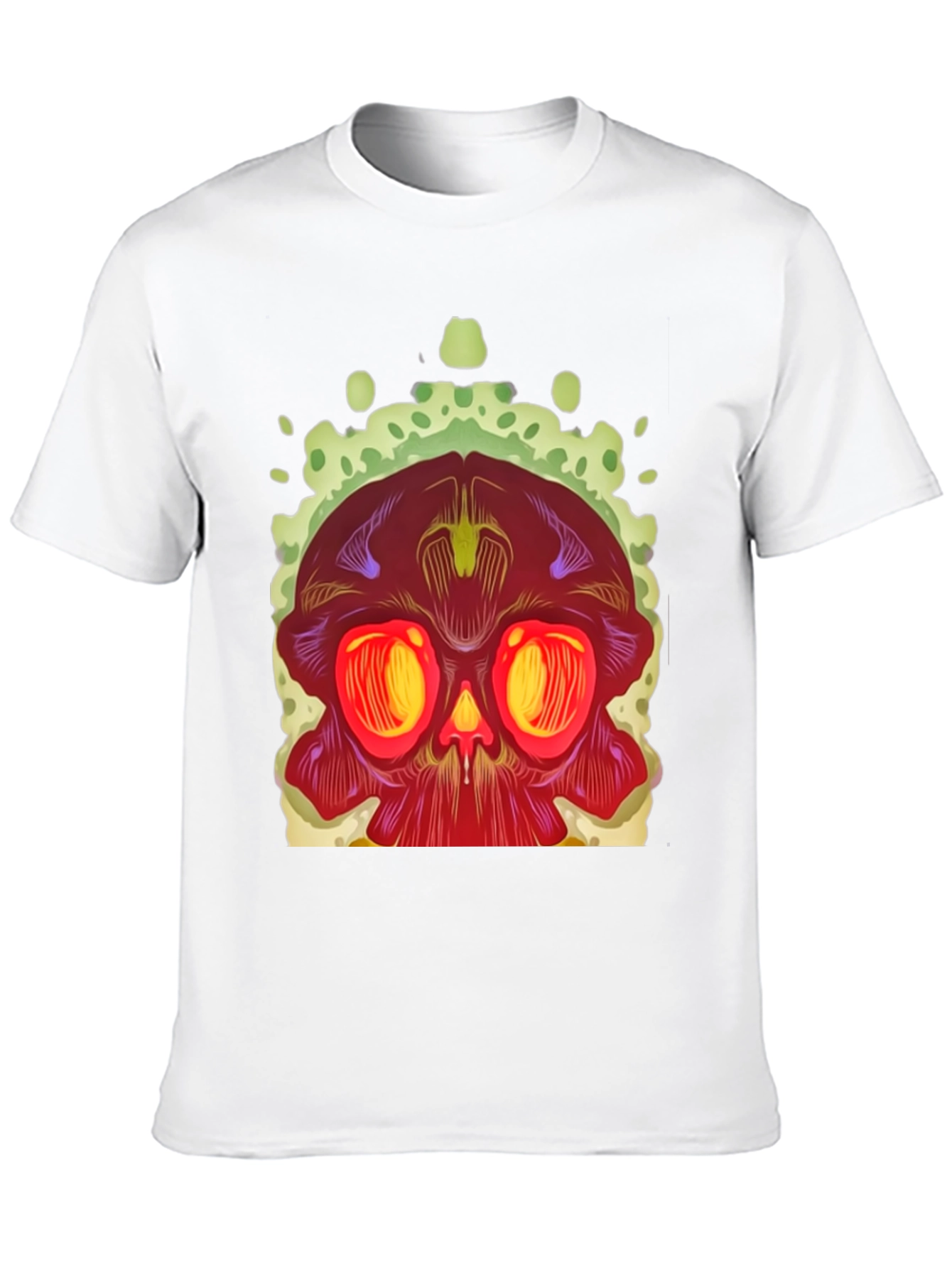 Skull Graphic Print Black T-Shirt