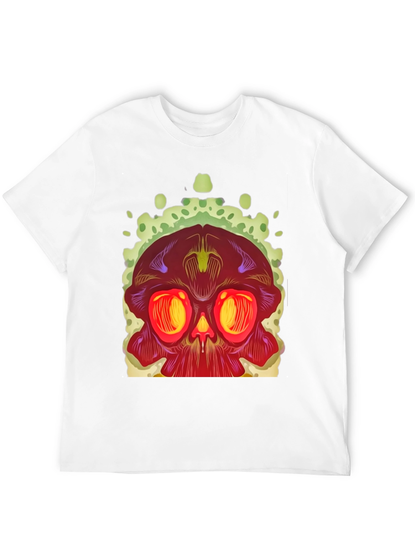 Skull Graphic Print Black T-Shirt