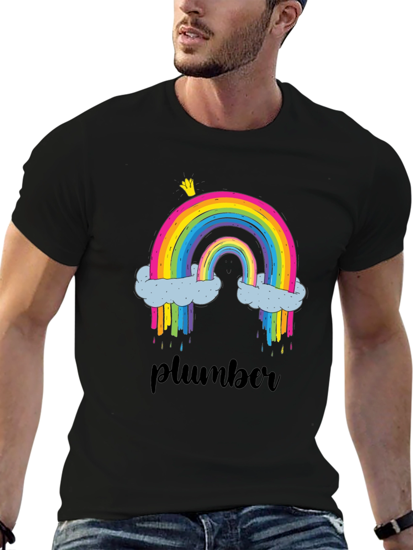Rainbow Plumber T-Shirt - Fun & Unique Design
