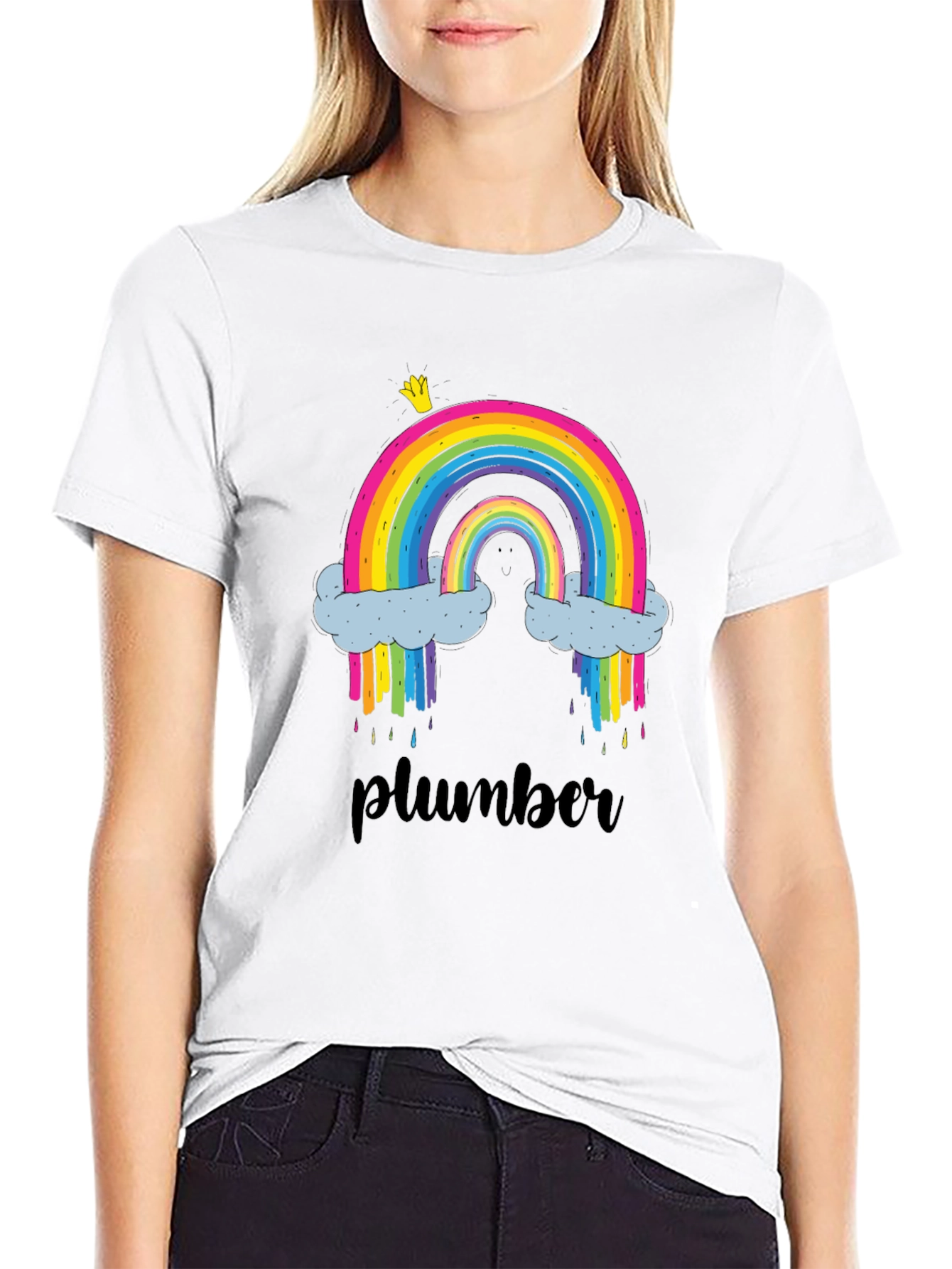 Rainbow Plumber T-Shirt - Fun & Unique Design