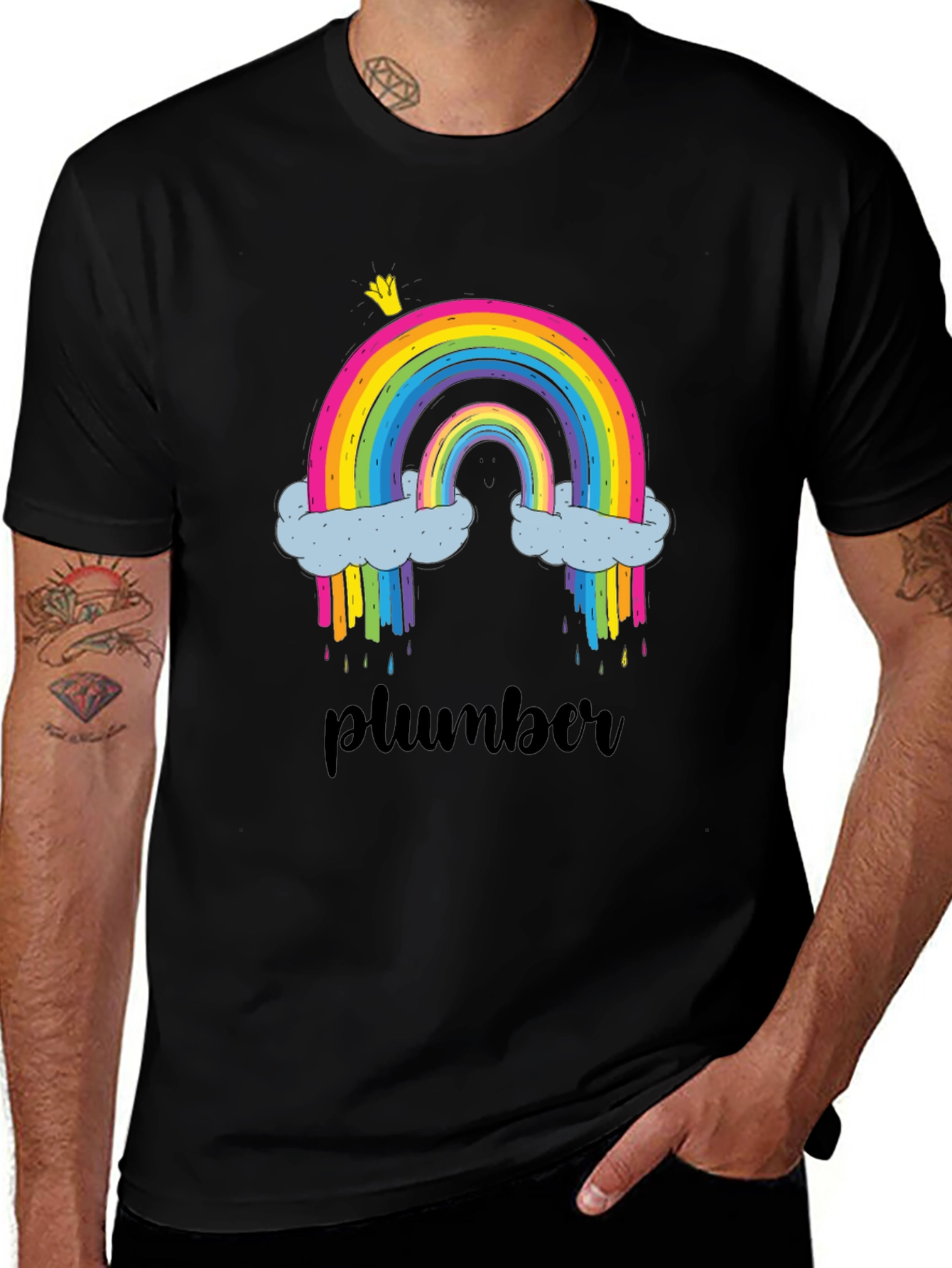 Rainbow Plumber T-Shirt - Fun & Unique Design