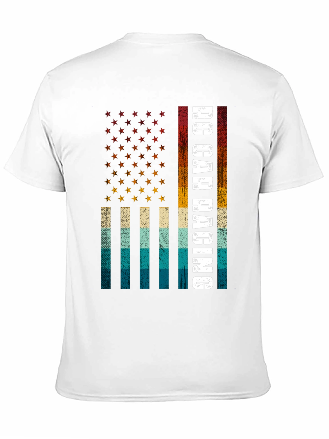 RC Car Racing American Flag T-Shirt