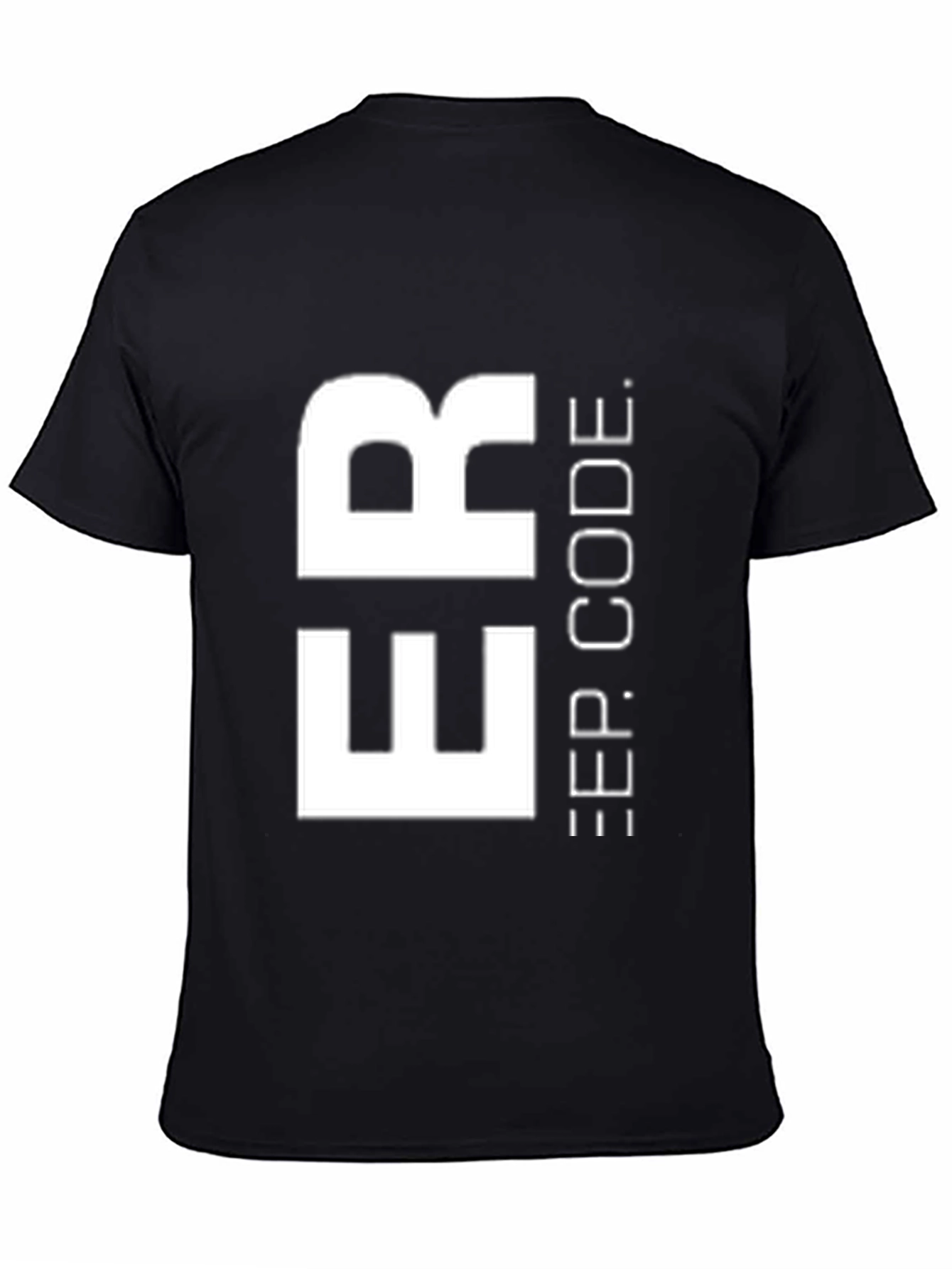 Deep Code T-Shirt - Modern Black Tee