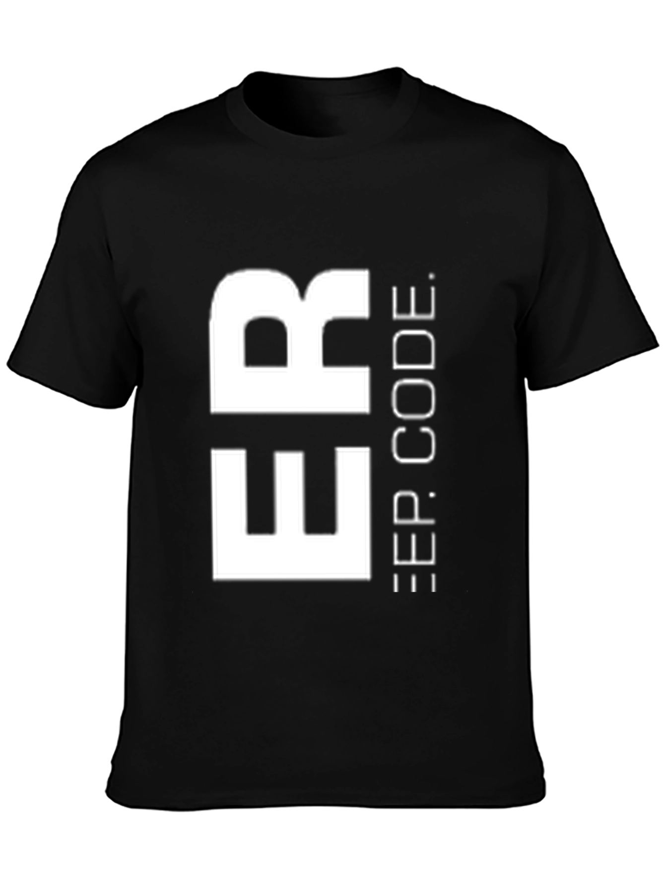 Deep Code T-Shirt - Modern Black Tee