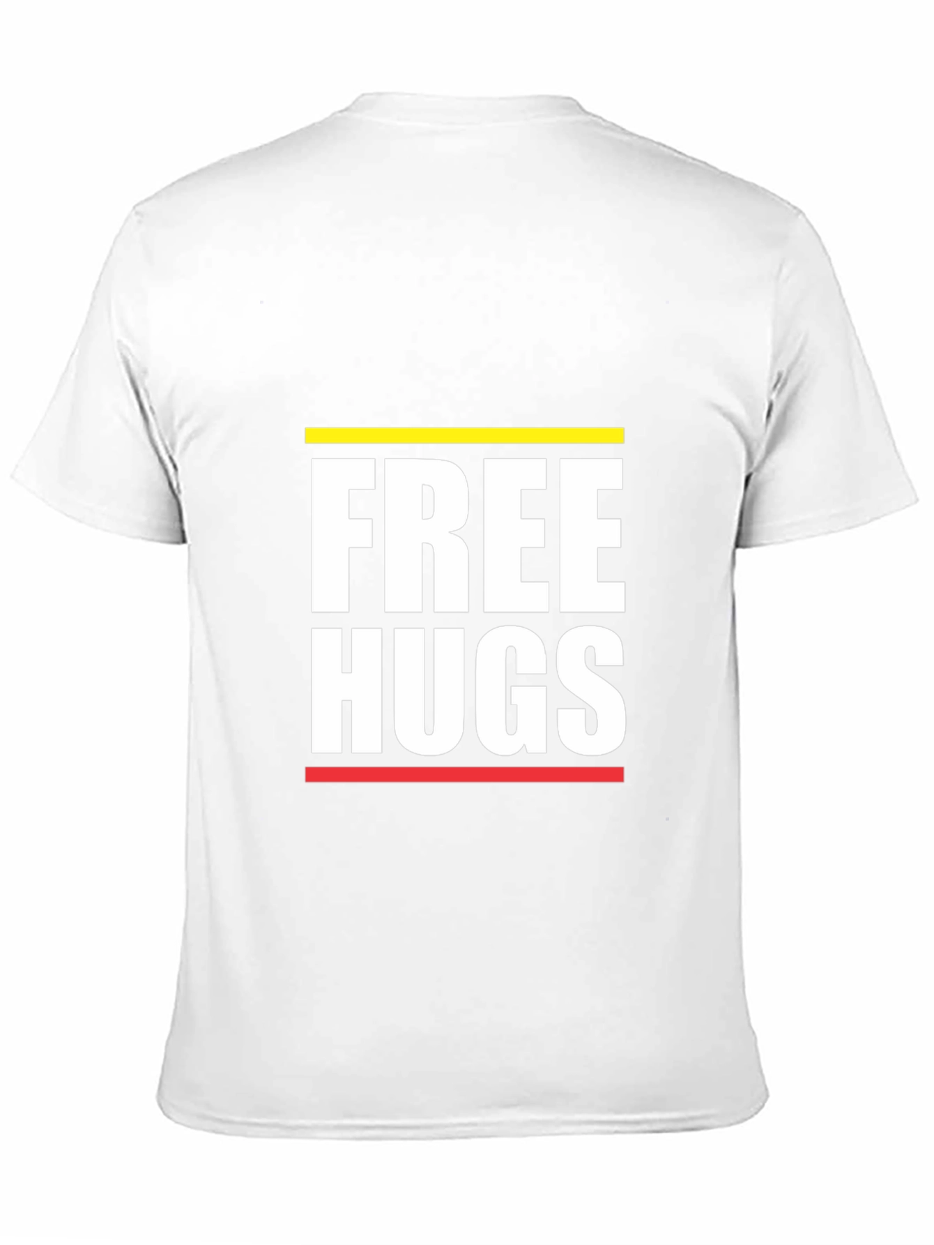 Free Hugs Graphic Tee - Black Cotton Comfort