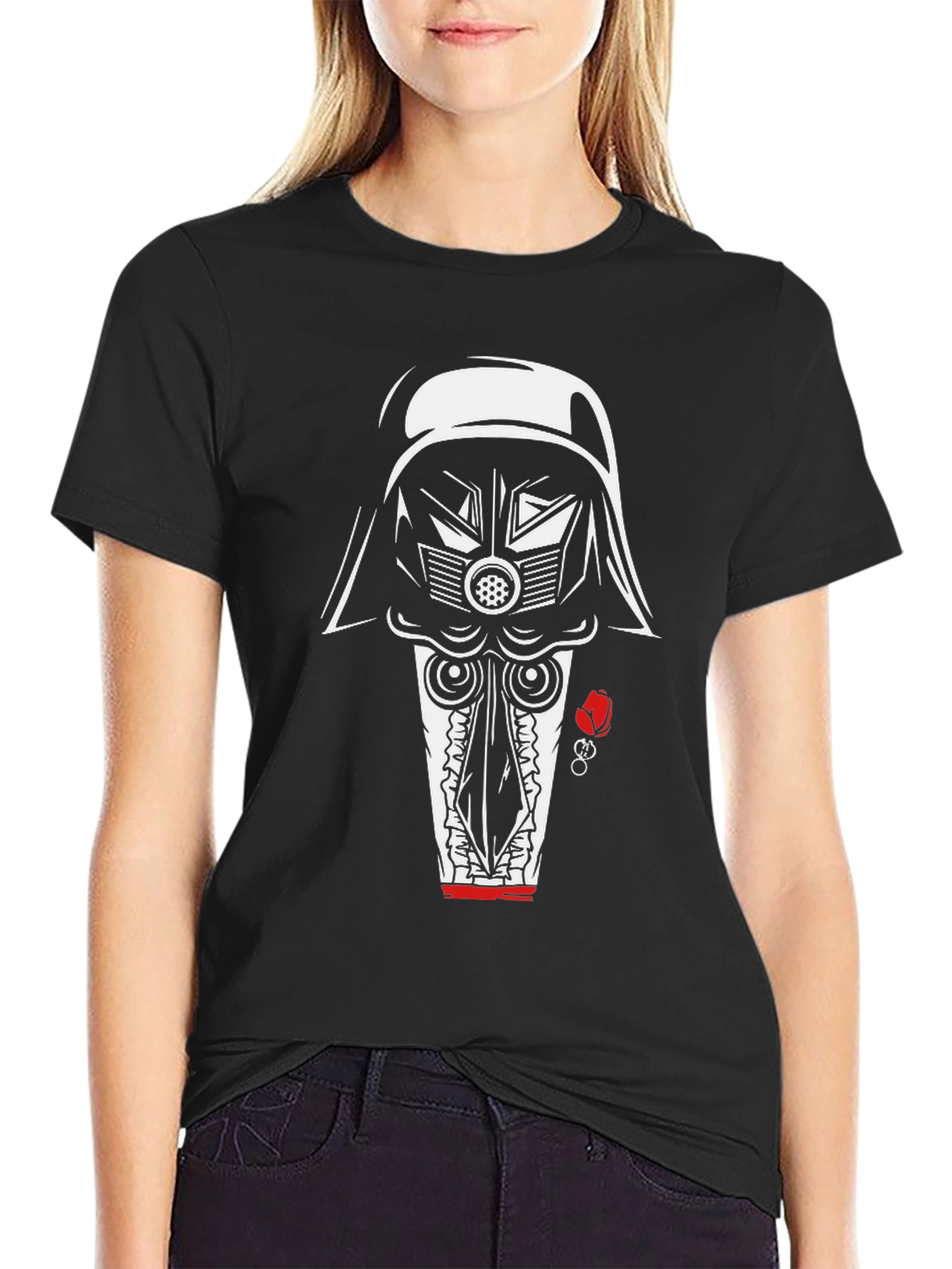 Darth Vader Playing Card Mens T-Shirt