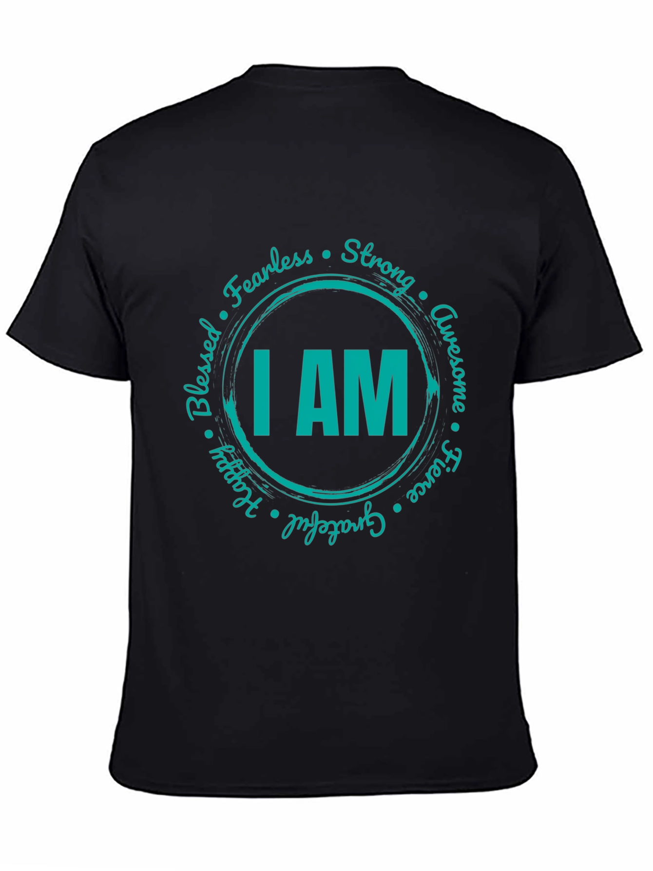 I AM Graphic Print Crew Neck T-Shirt