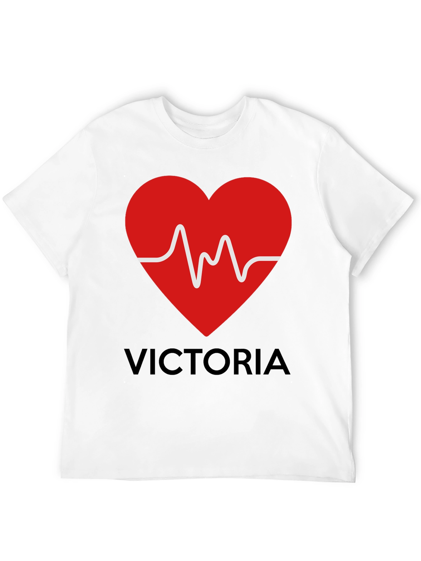 Heartbeat Victoria Personalized T-Shirt