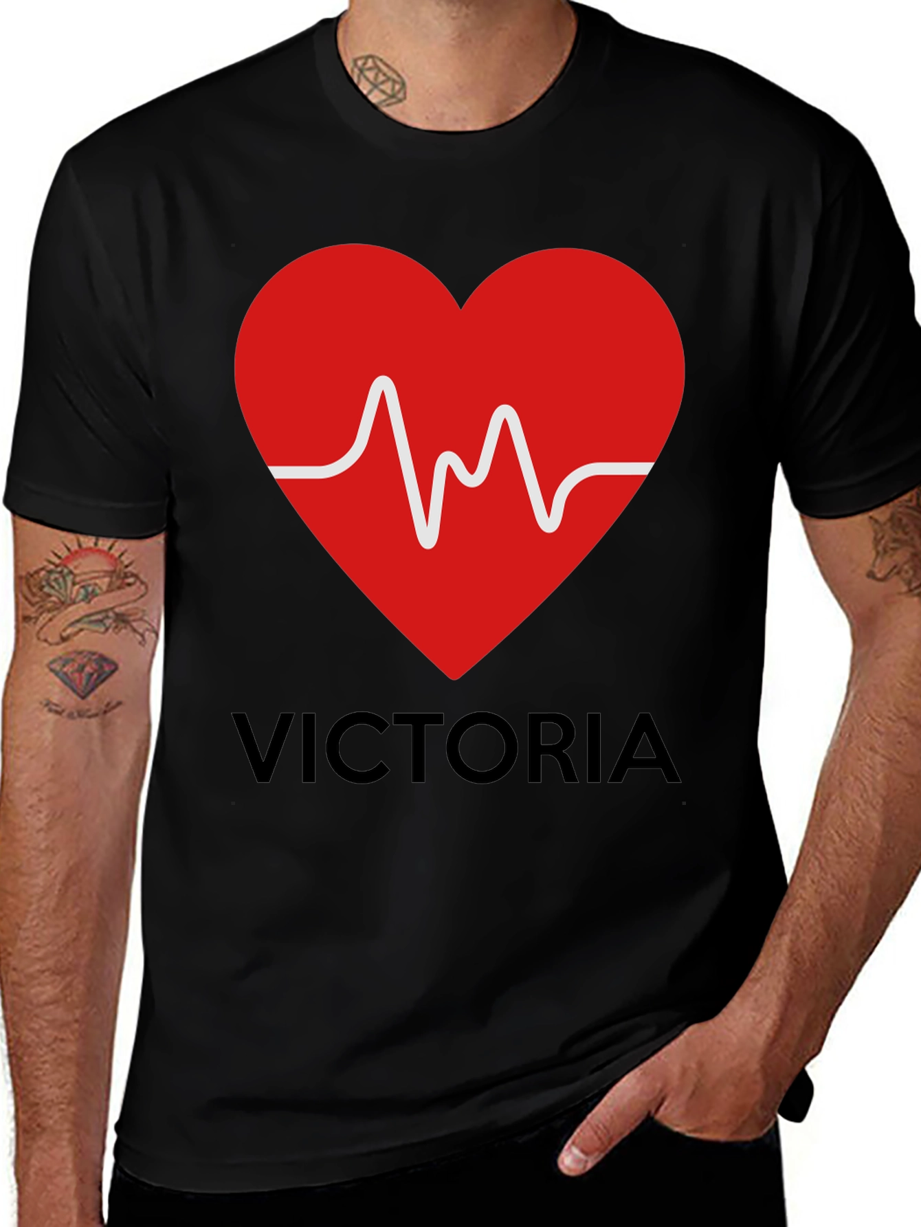 Heartbeat Victoria Personalized T-Shirt