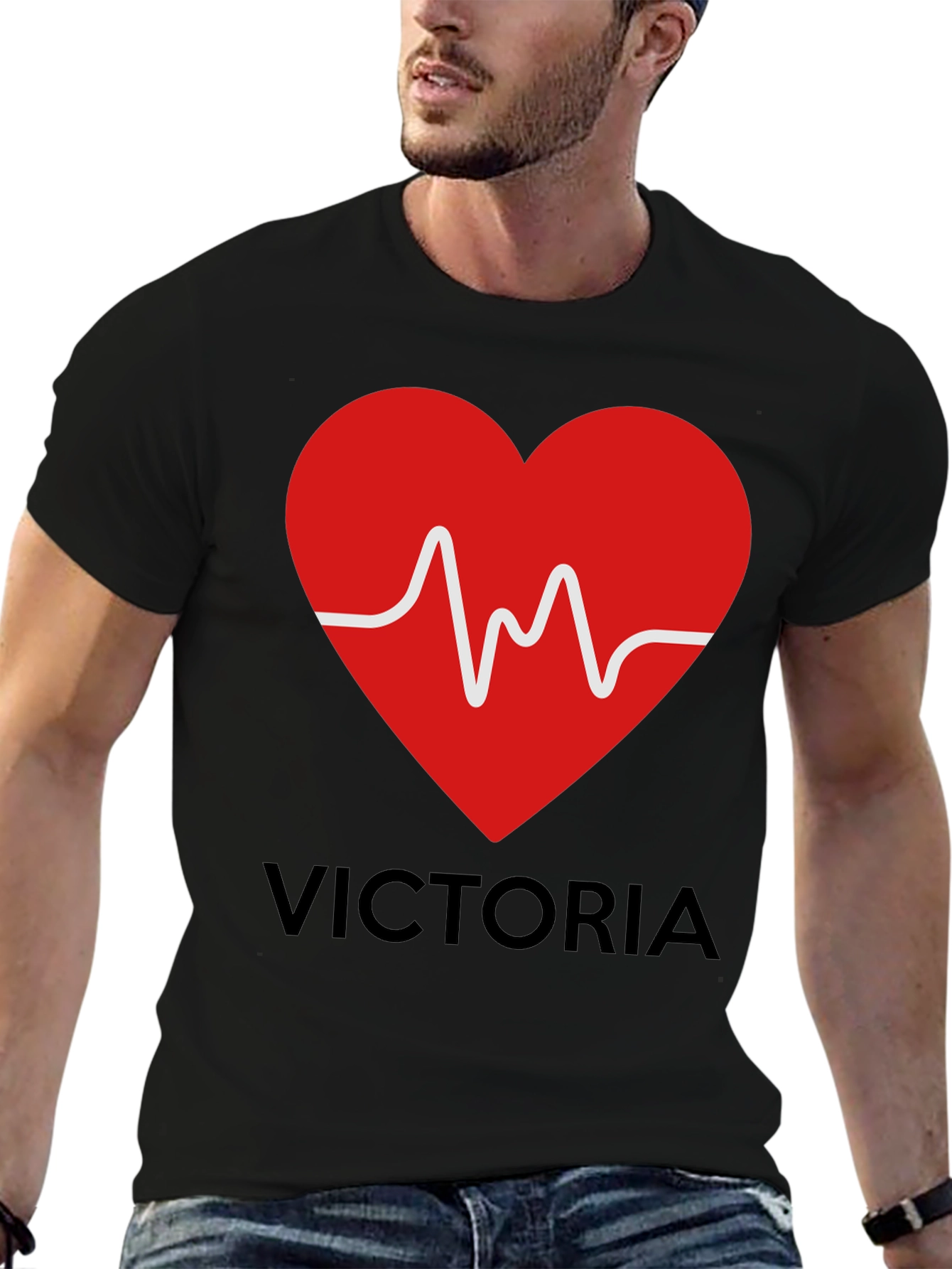 Heartbeat Victoria Personalized T-Shirt