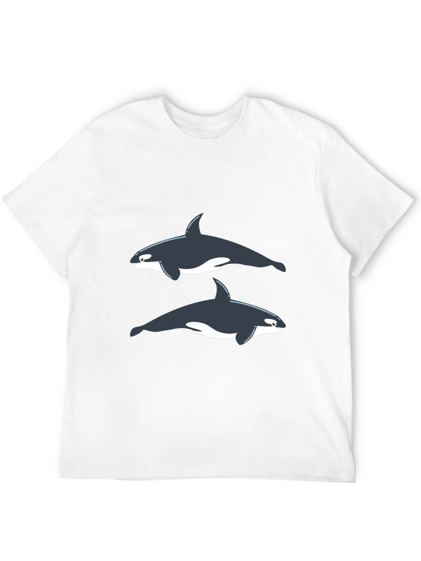 Orca Graphic Tee - Black Cotton T-Shirt