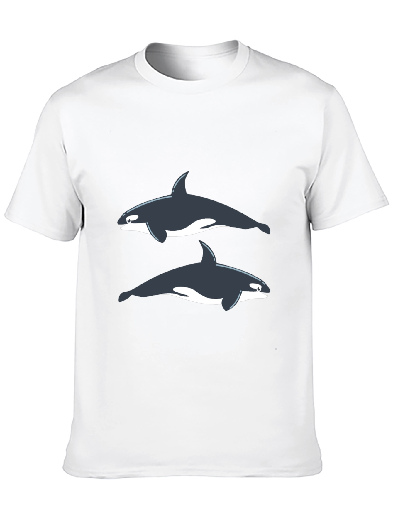 Orca Graphic Tee - Black Cotton T-Shirt