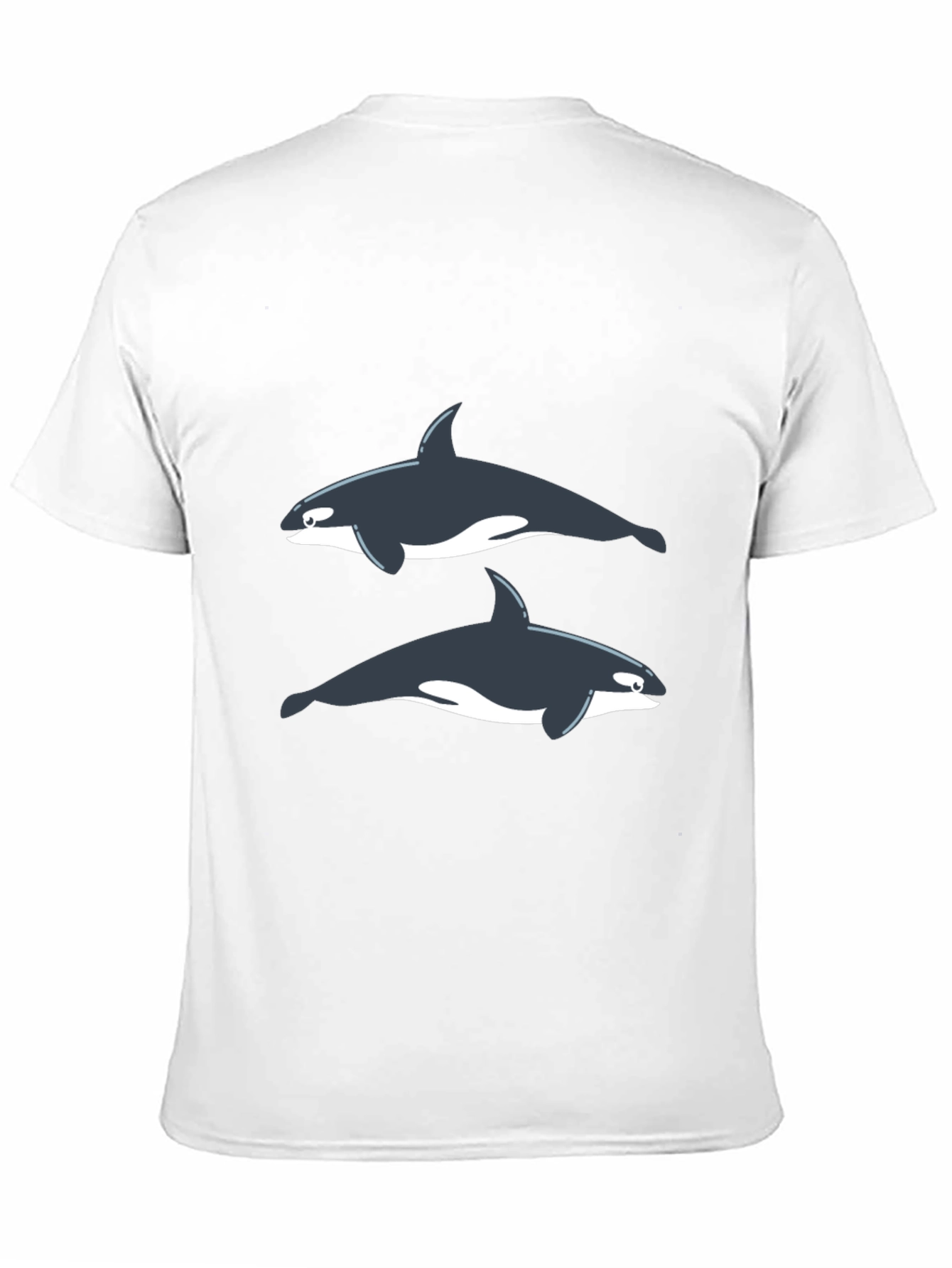 Orca Graphic Tee - Black Cotton T-Shirt