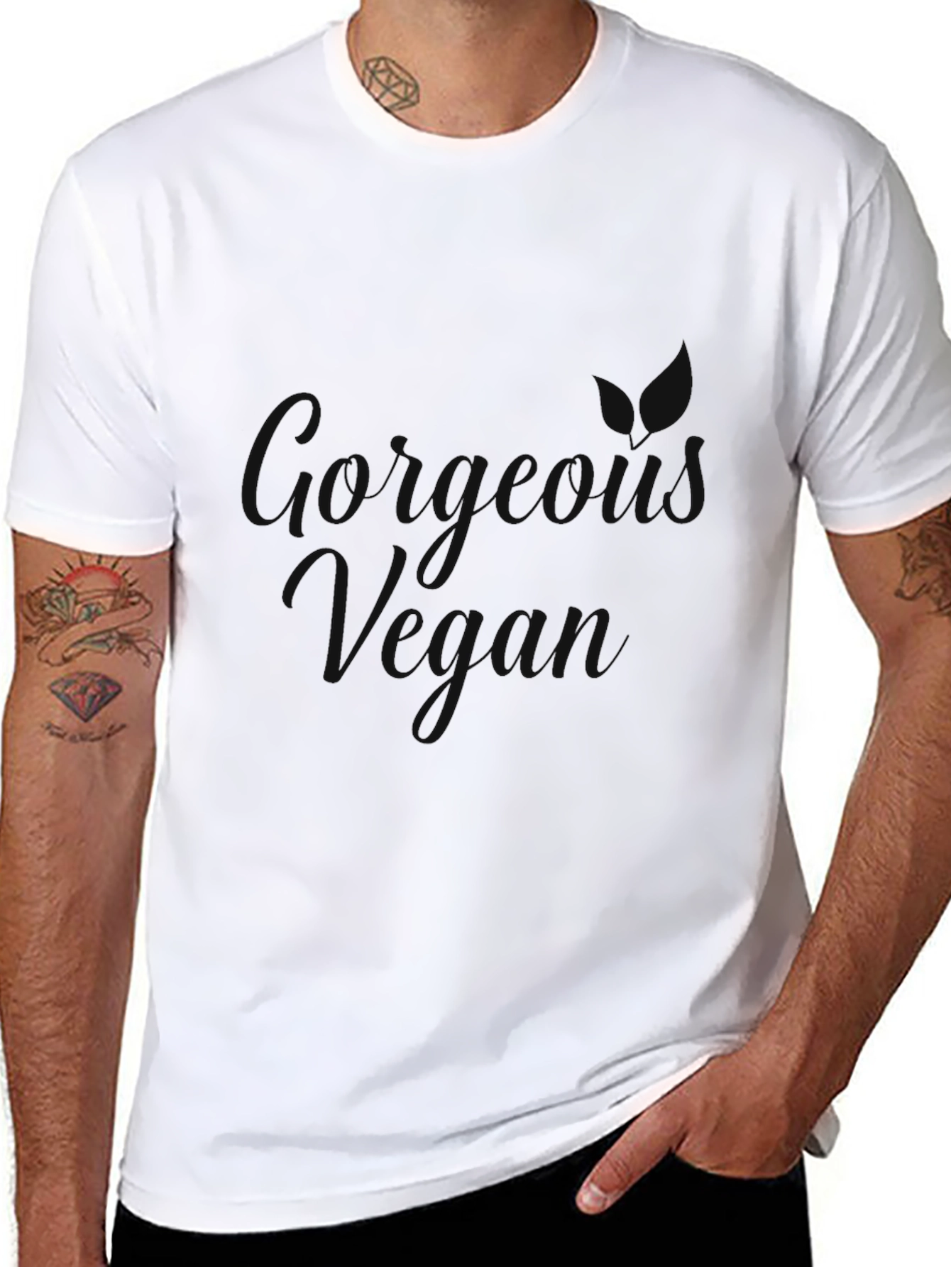 Mens Casual Black Short Sleeve T-Shirt