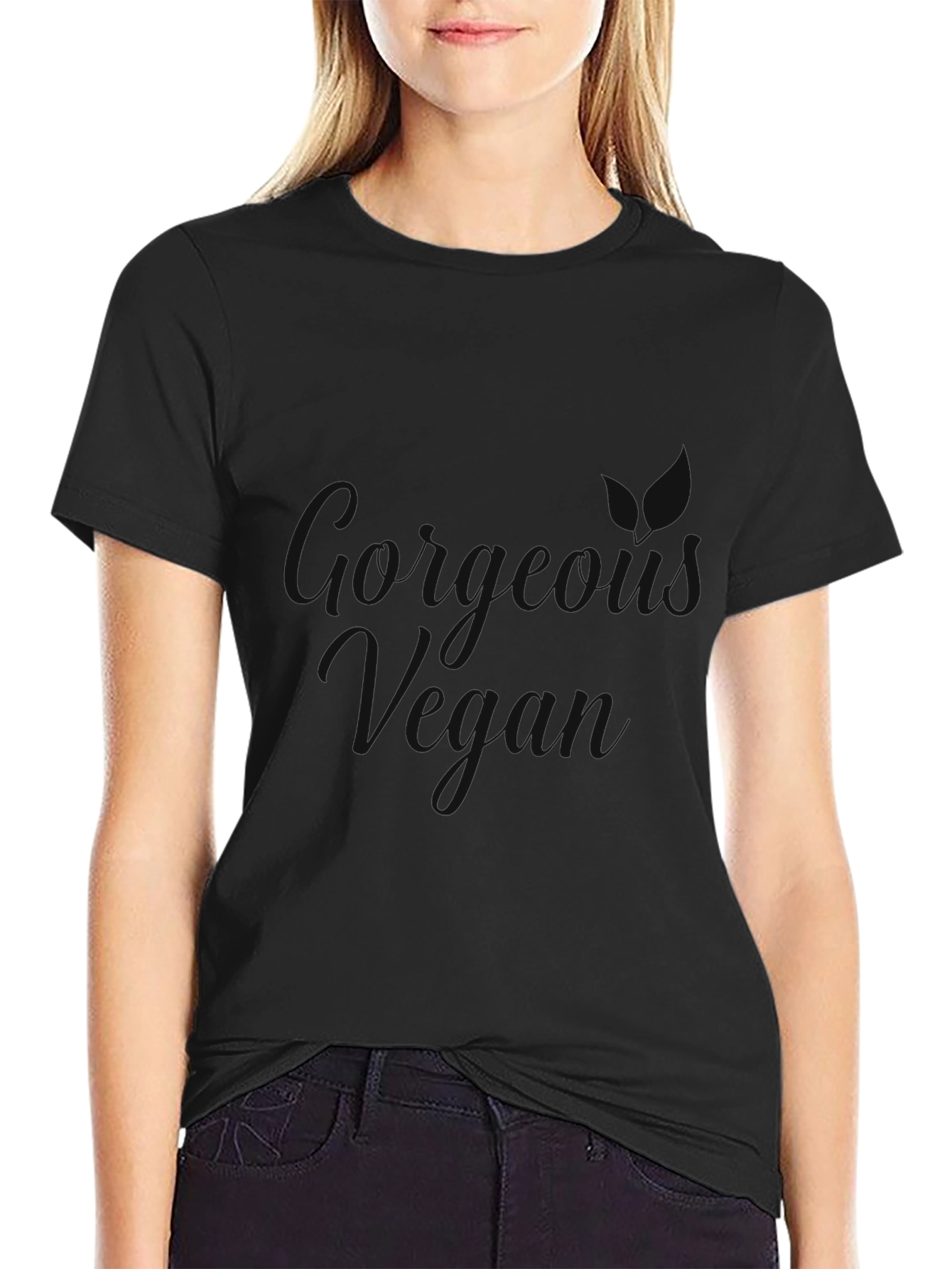 Mens Casual Black Short Sleeve T-Shirt