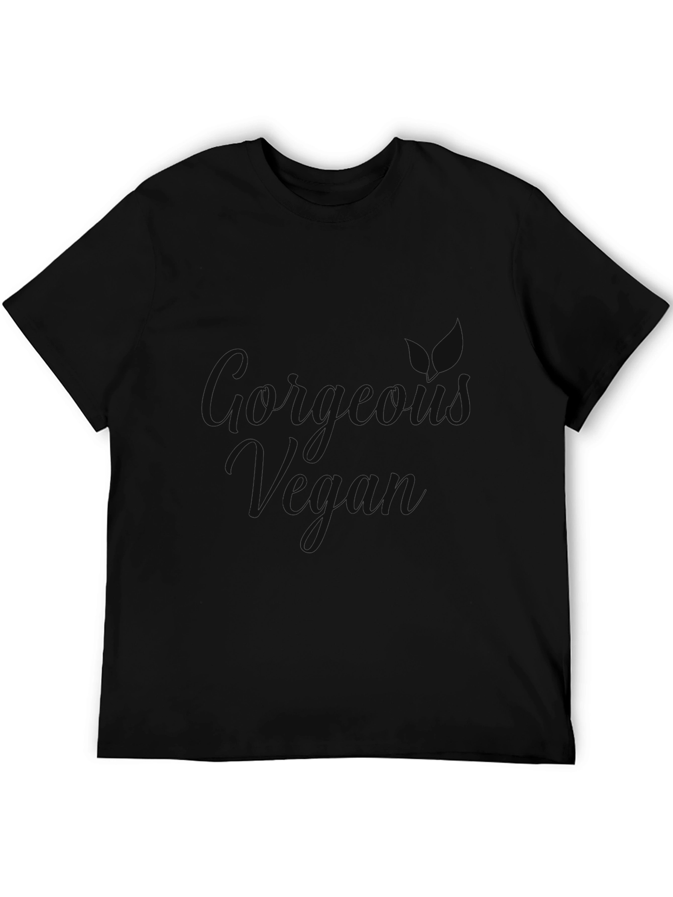 Mens Casual Black Short Sleeve T-Shirt