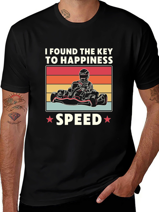 I Found the Key to Happiness - Speed Go-Kart T-Shirt