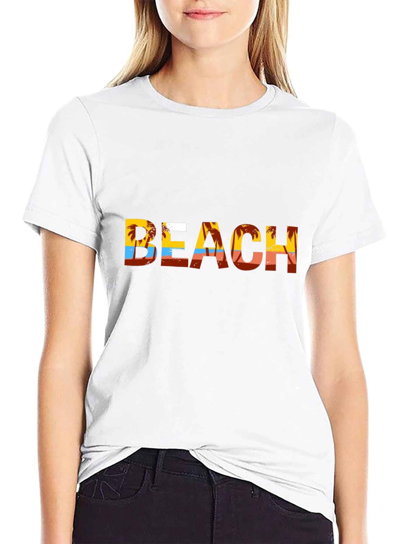 Beach Palm Tree Graphic T-Shirt - Vacation Vibes