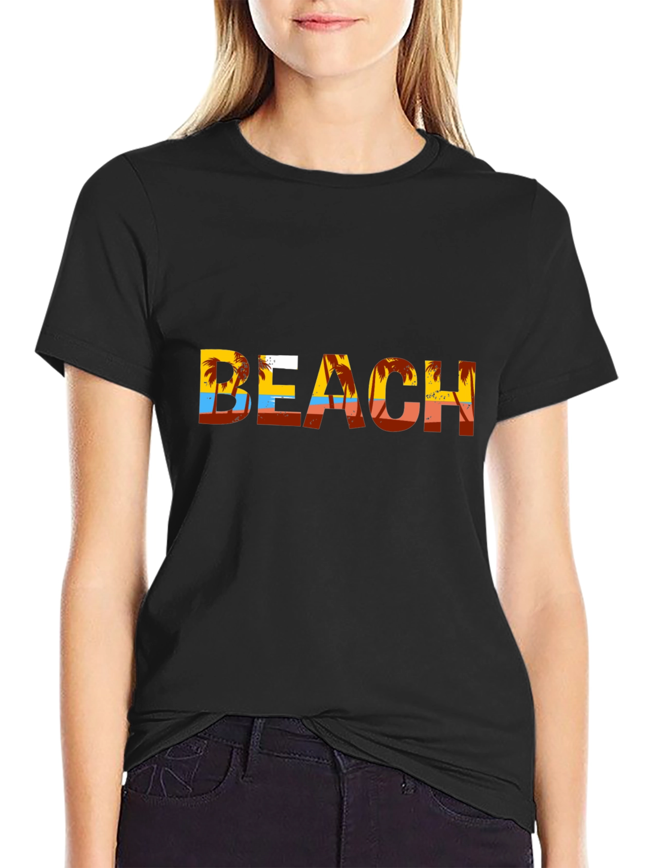 Beach Palm Tree Graphic T-Shirt - Vacation Vibes