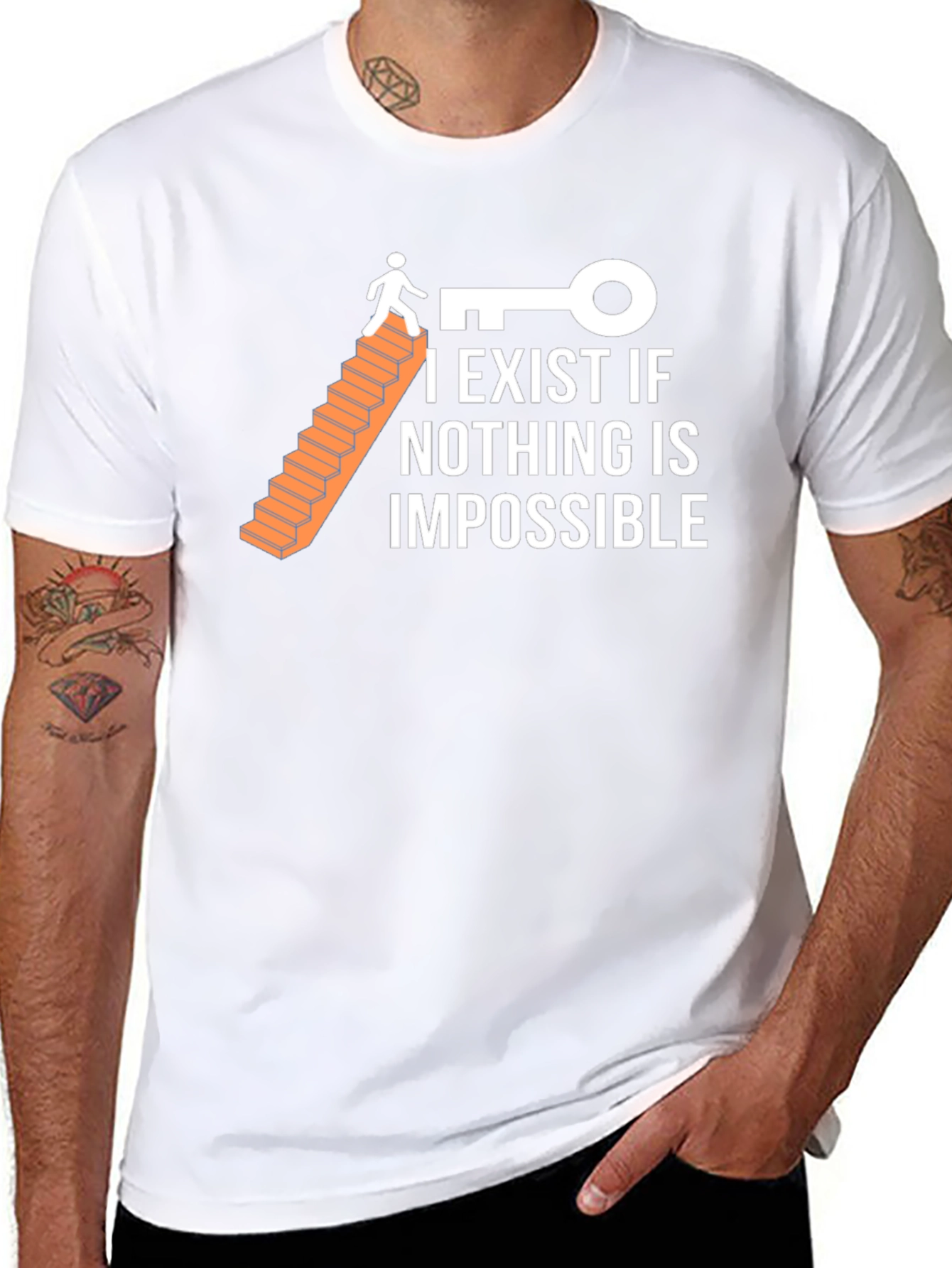 Optimistic T-Shirt: I Exist If Nothing Is Impossible