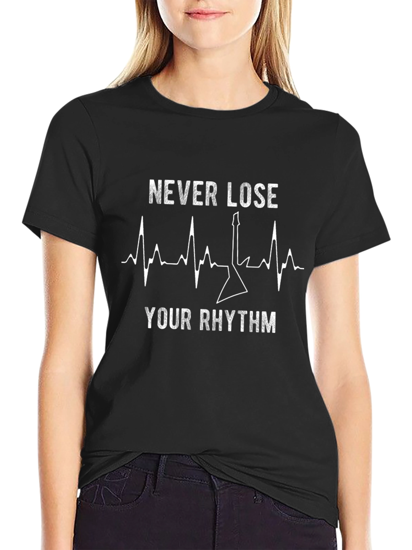 Never Lose Your Rhythm T-Shirt - Guitar Lover Tee