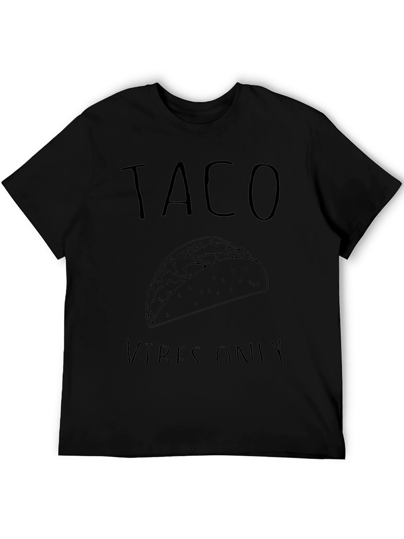 Taco Vibes Only Graphic Tee - Black