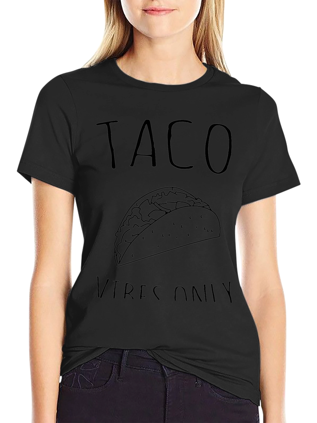 Taco Vibes Only Graphic Tee - Black