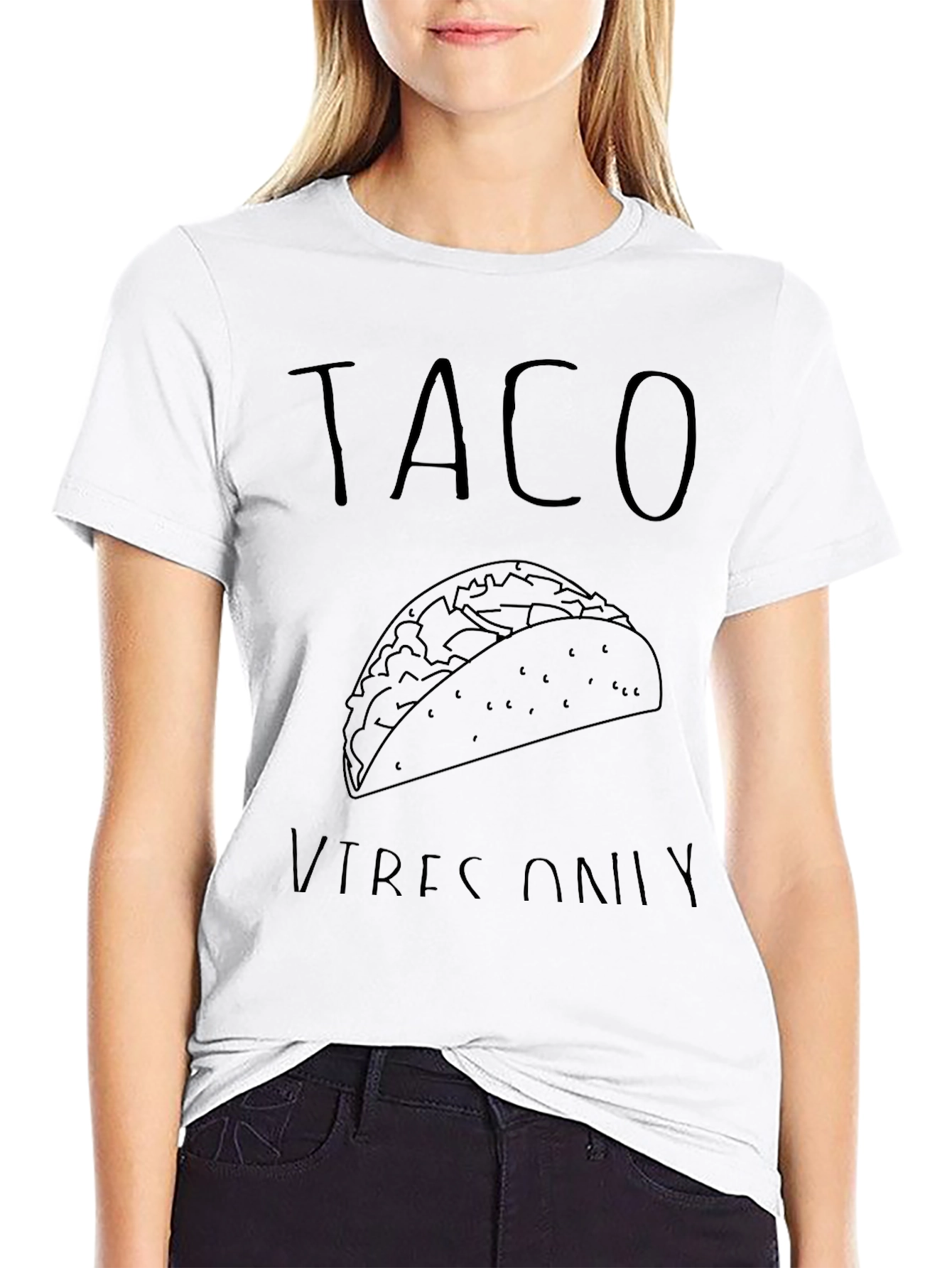 Taco Vibes Only Graphic Tee - Black