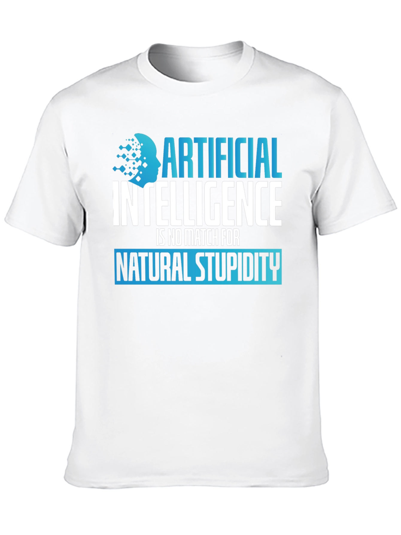 AI vs Stupidity Graphic T-Shirt