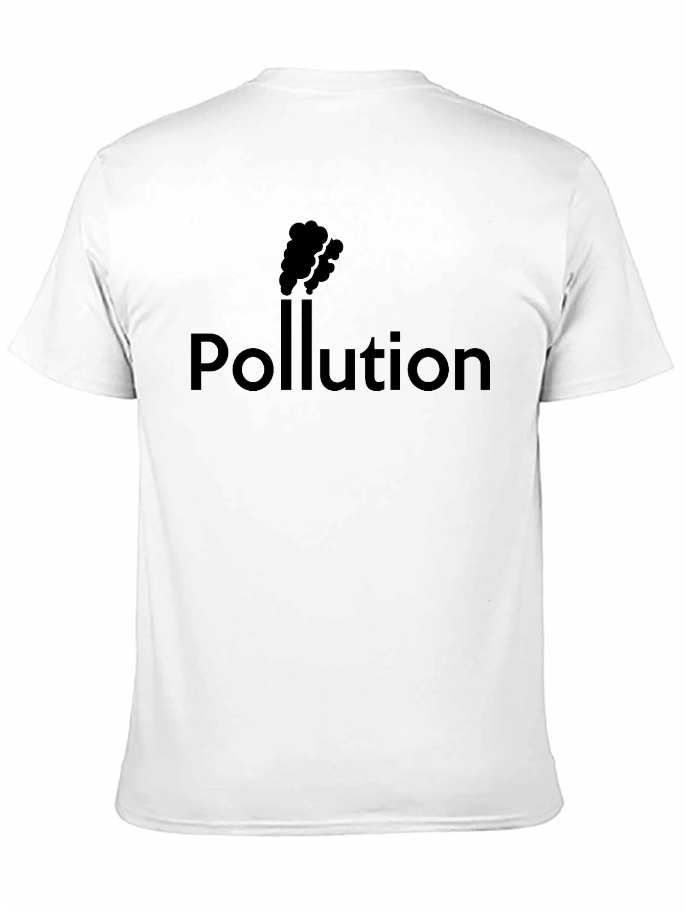 Pollution Graphic Tee - Black Cotton T-Shirt