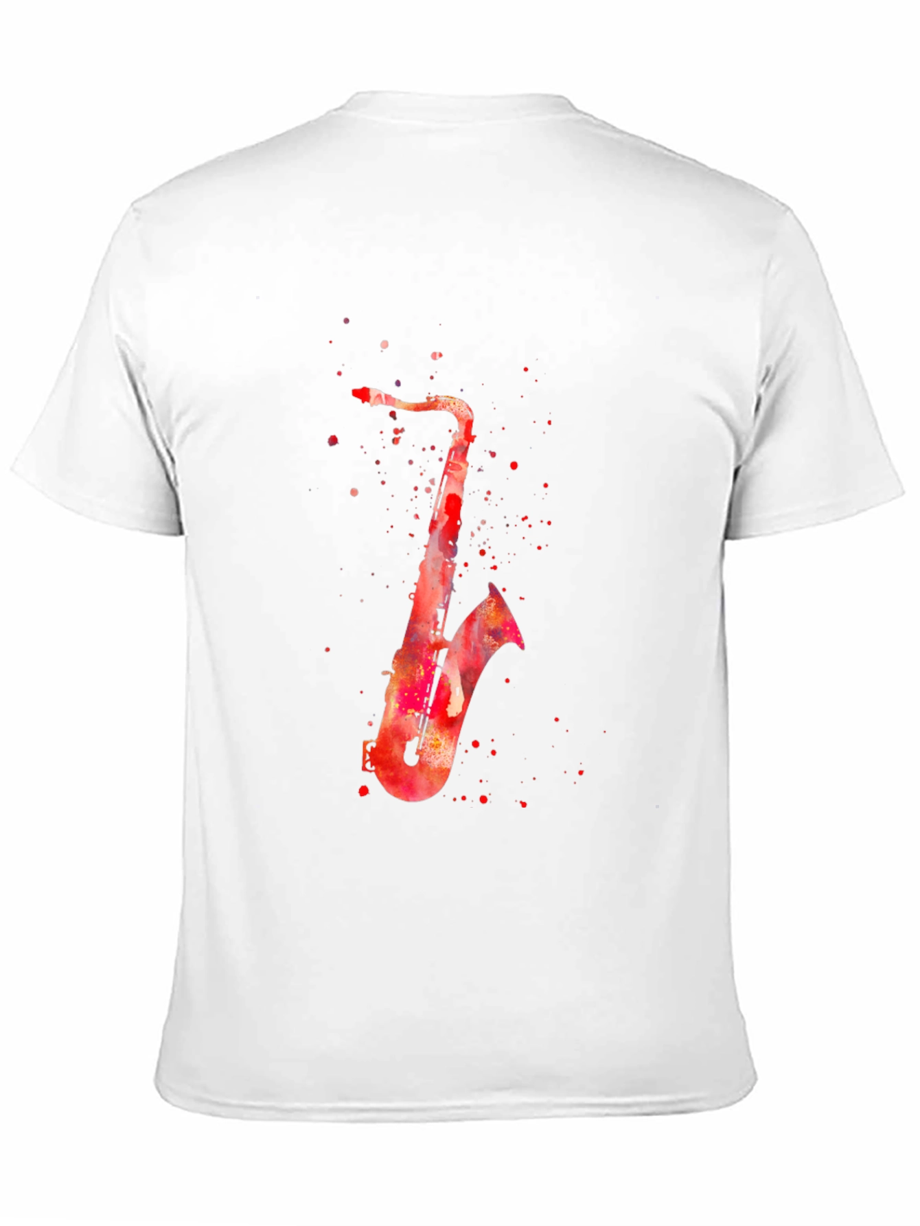 Saxophone Watercolor Graphic T-Shirt