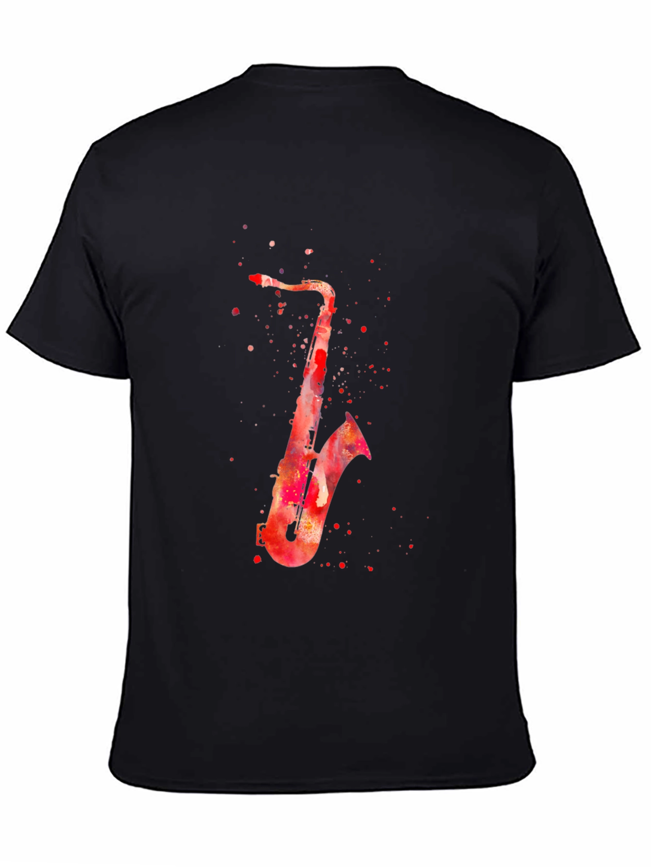 Saxophone Watercolor Graphic T-Shirt