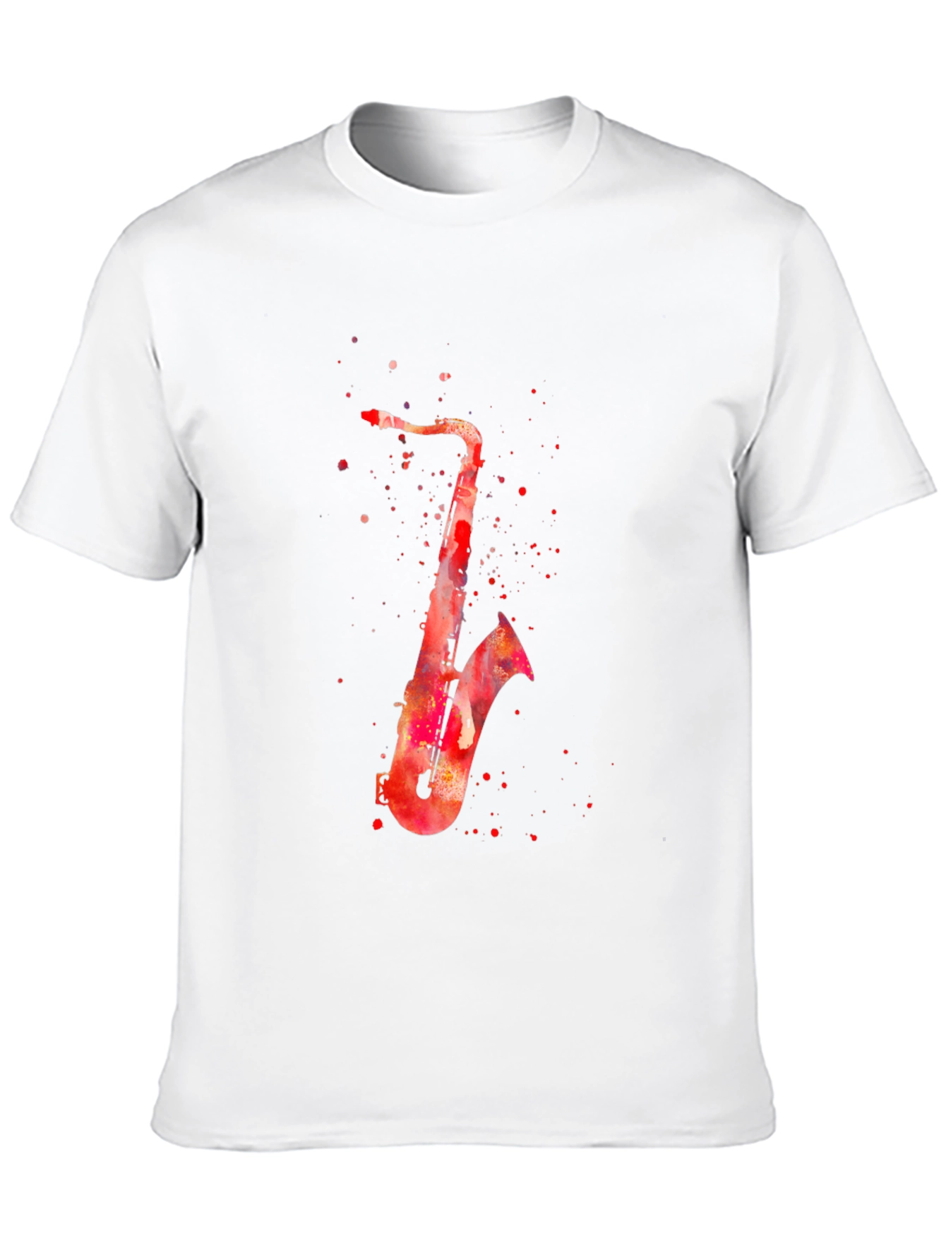 Saxophone Watercolor Graphic T-Shirt