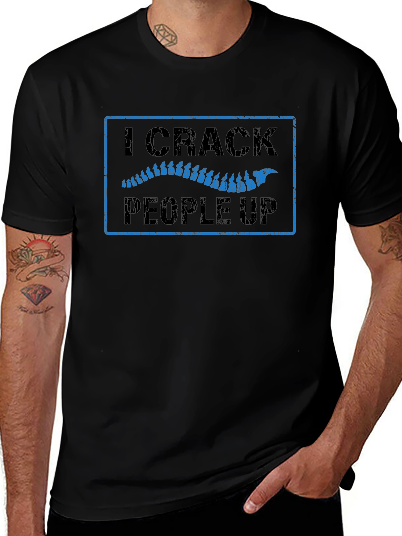 I Crack People Up Chiropractic T-Shirt